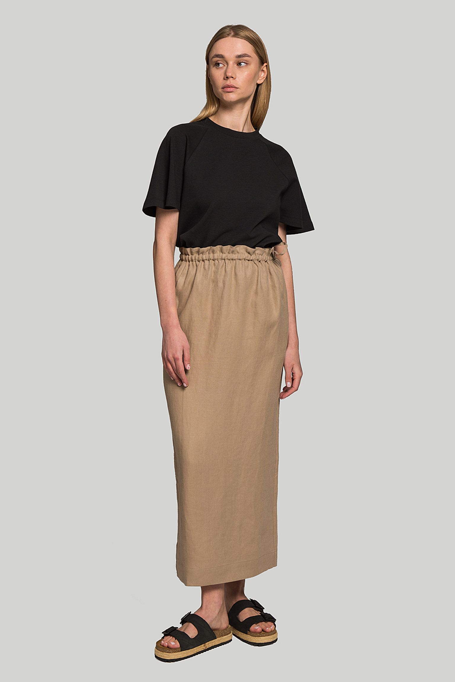 Юбка THE LOOM LINEN HIGH WAIST SKIRT