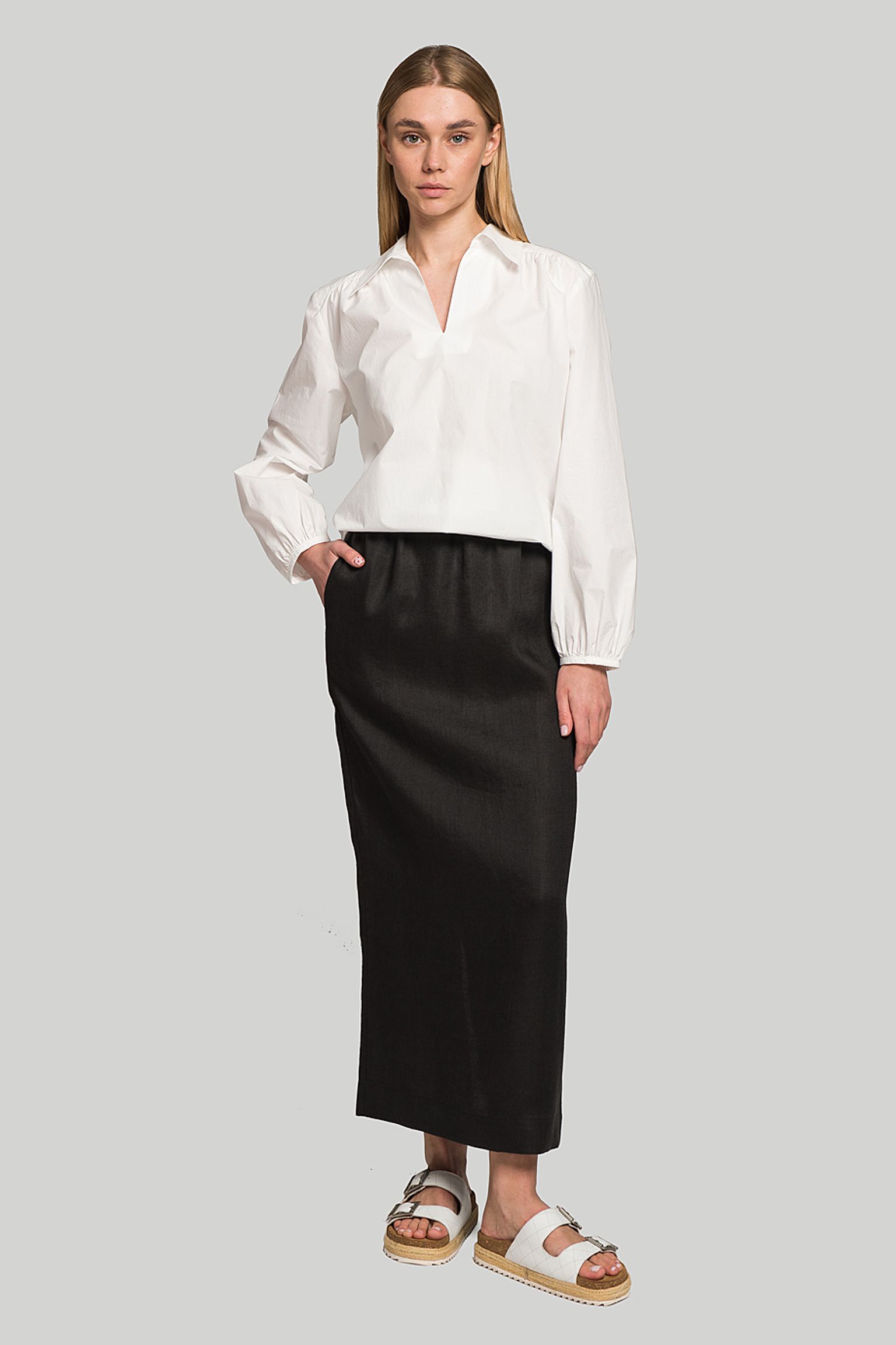 Юбка THE LOOM LINEN HIGH WAIST SKIRT купить
