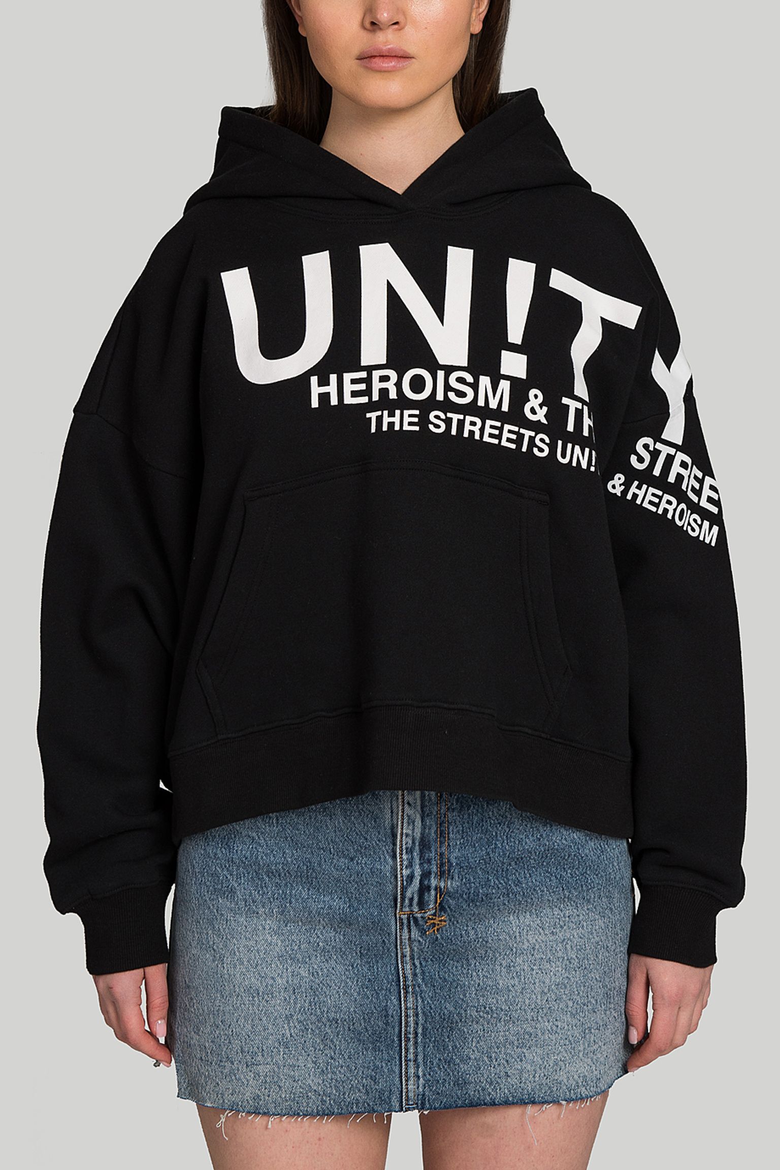 Худи   Woven unity slouch hoodie