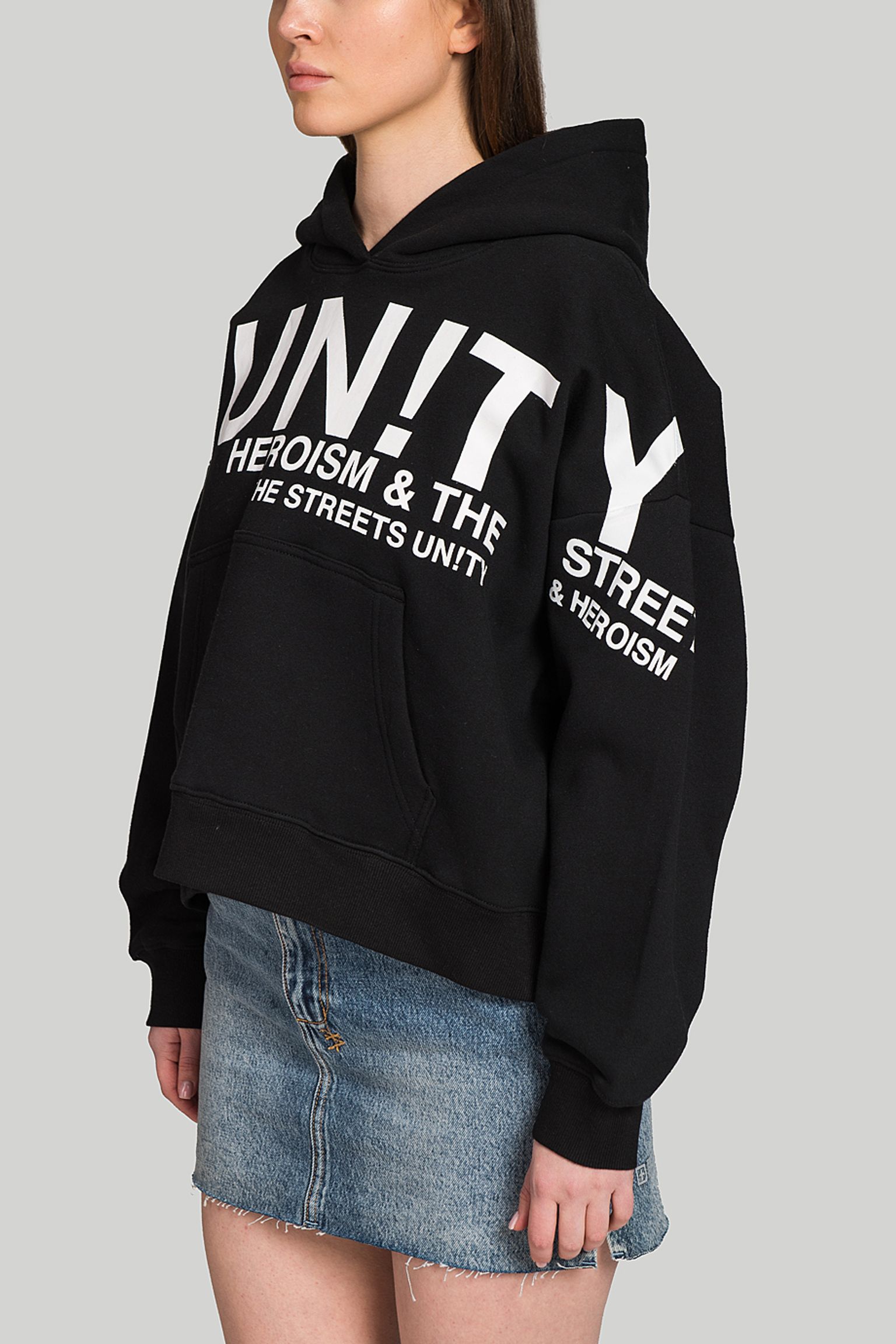 Худи   Woven unity slouch hoodie