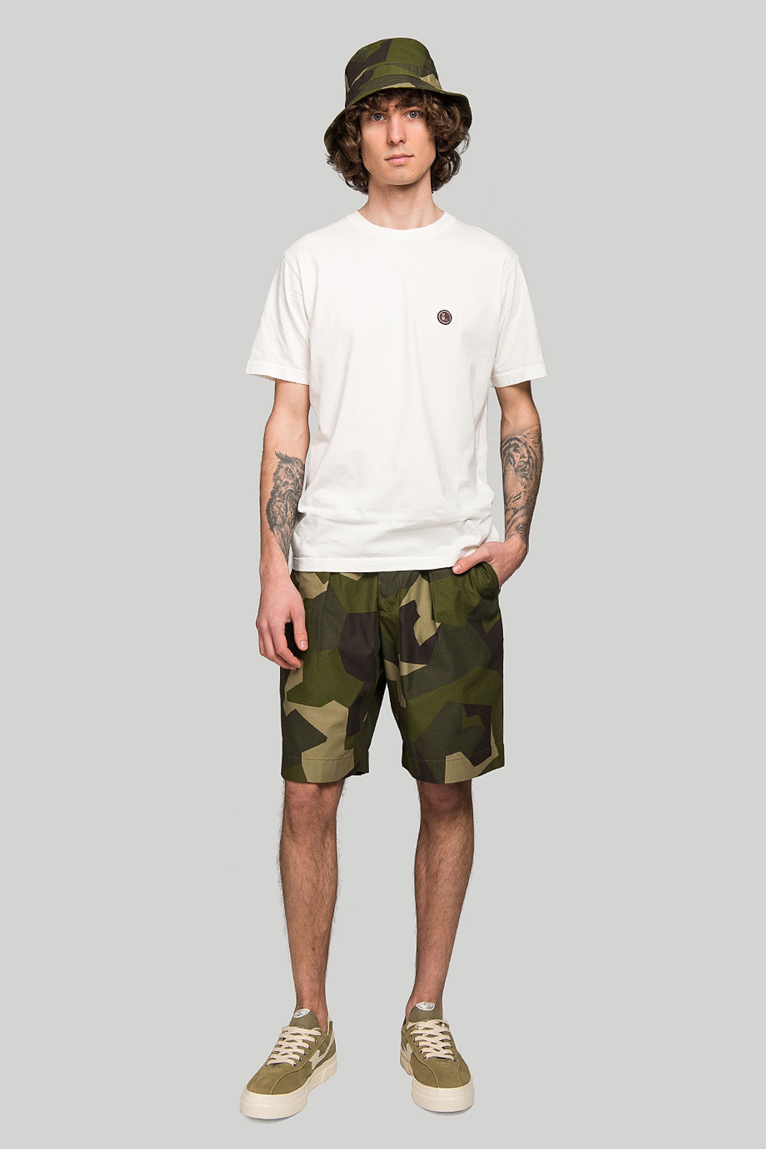 Шорты Universal Works PLEATED TRACK SHORT купить в Украине