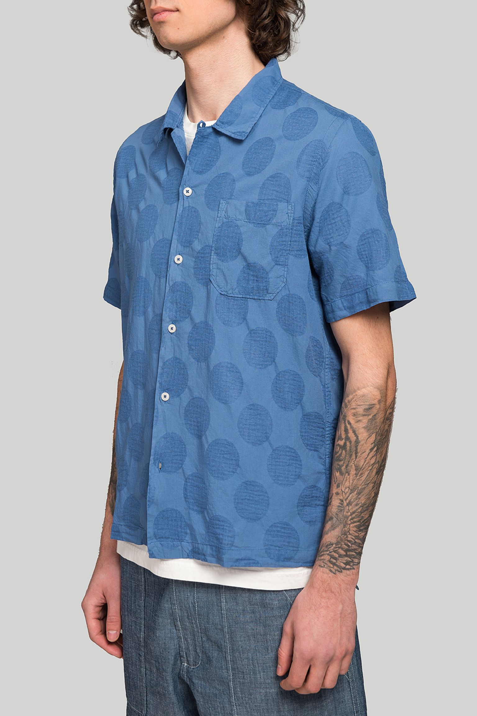 Широкий выбор Рубашка Universal Works ROAD SHIRT