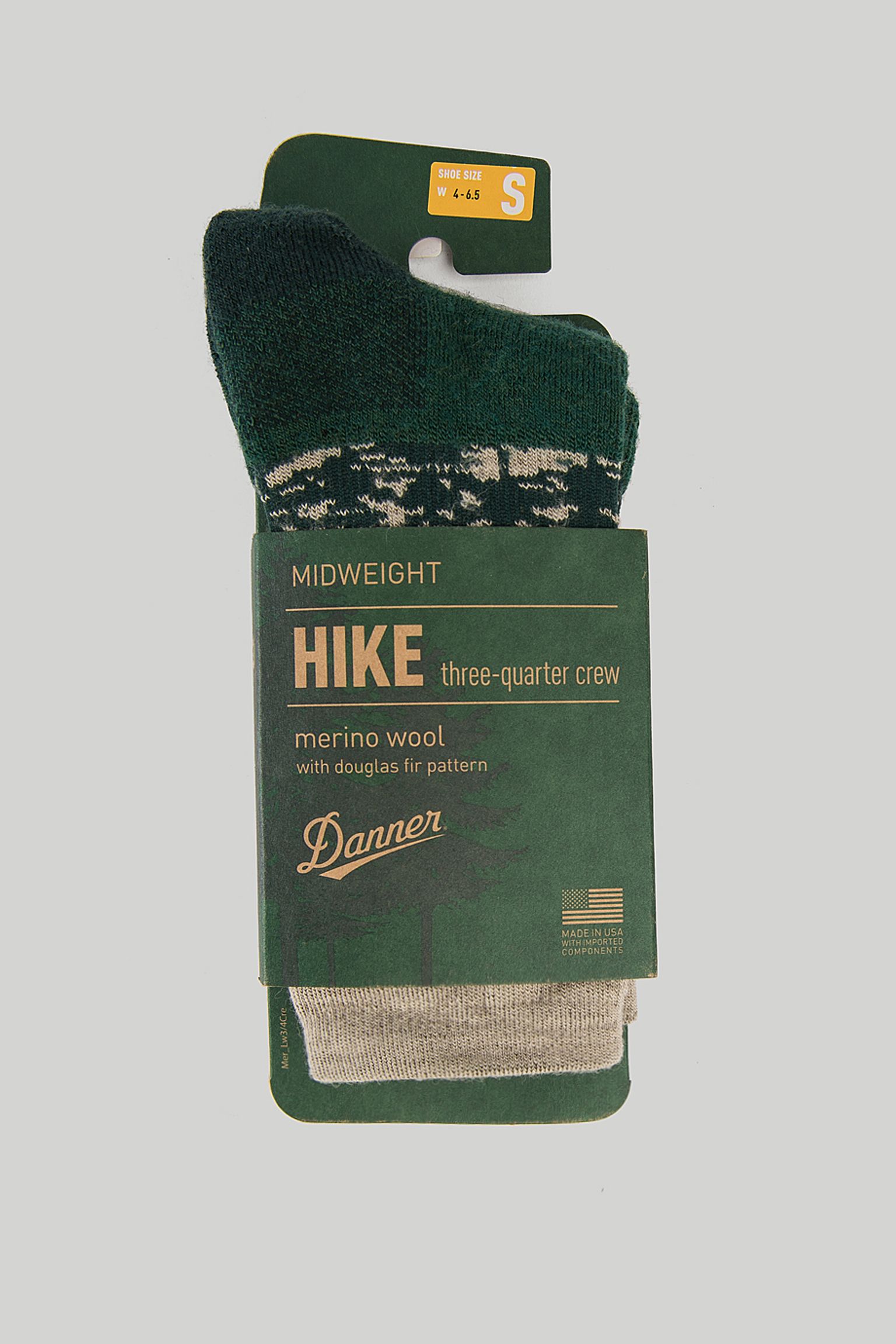 Шкарпетки Hike Midweight Merino 3/4 Crew Douglas Fir