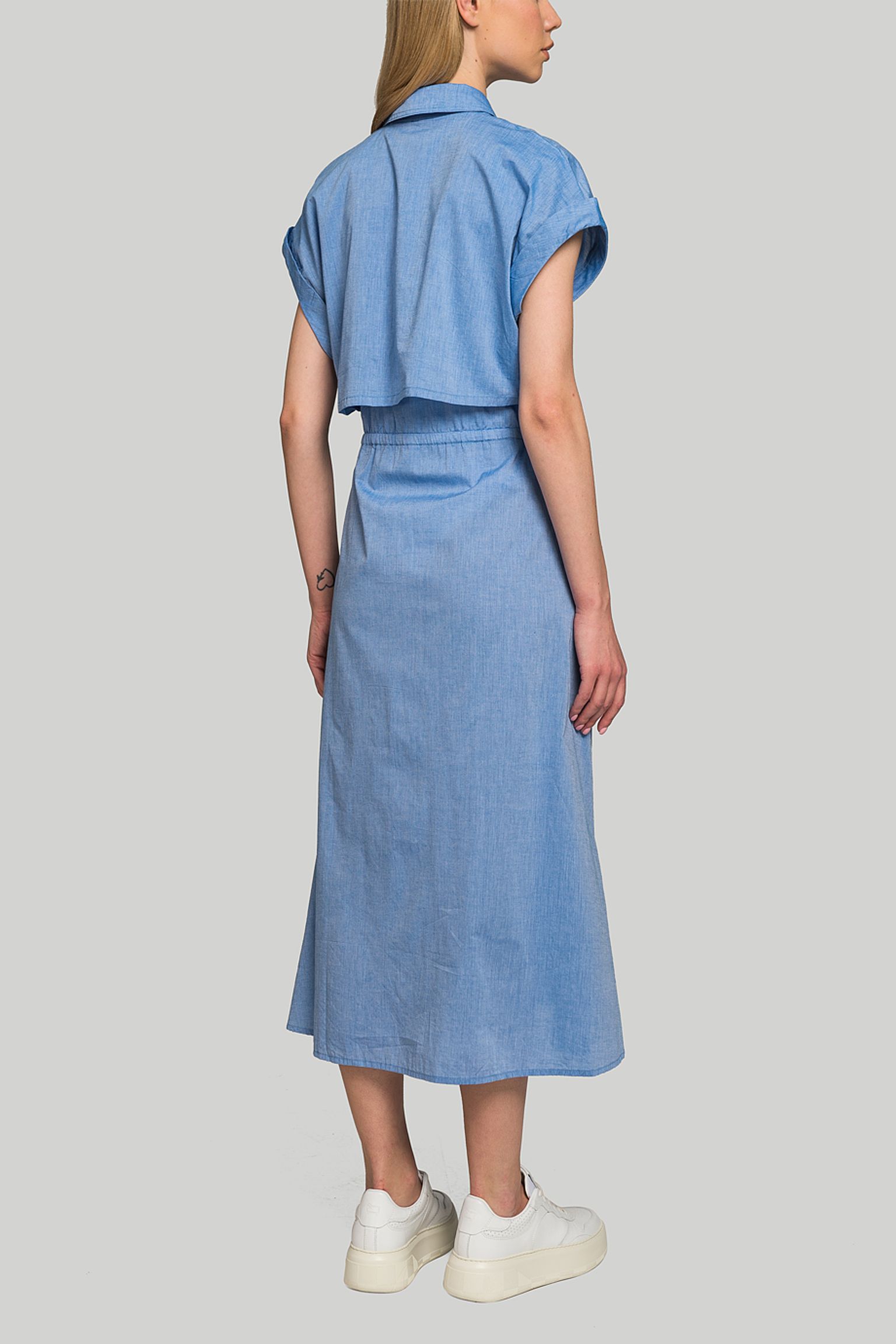 Платье Woolrich PINTUCK CHAMBRAY DRESS