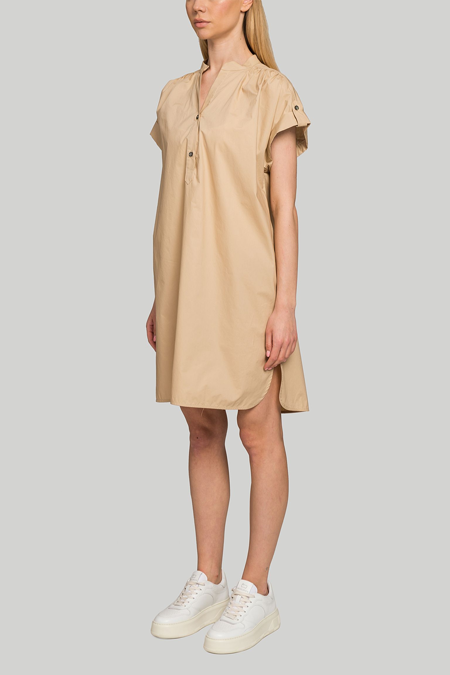 Стильные Платье Woolrich POPLIN MEDIUM DRESS