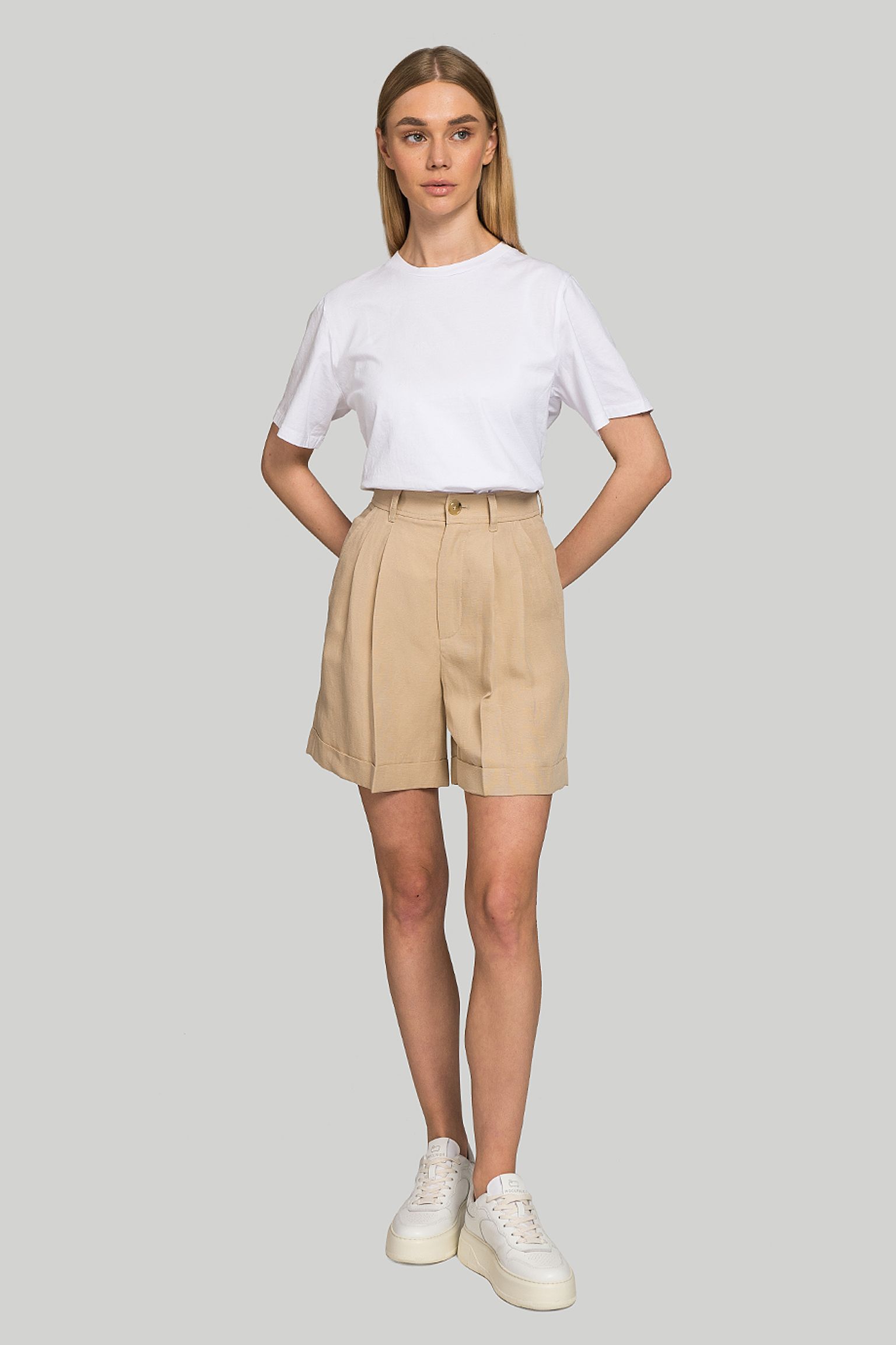 Шорты Woolrich VISCOSE LINEN SHORT