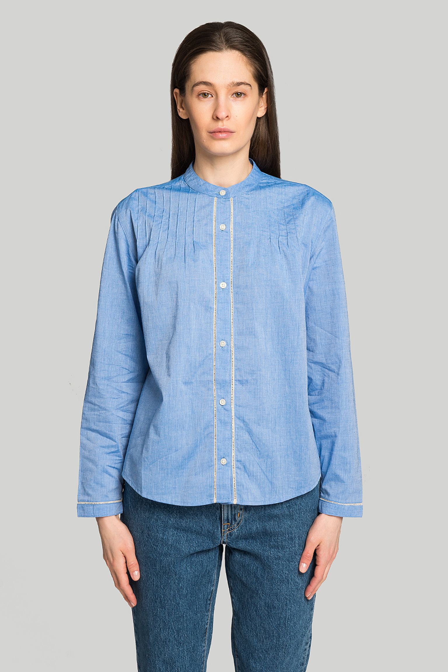 Рубашка Woolrich PINTUCK CHAMBRAY SHIRT с доставкой