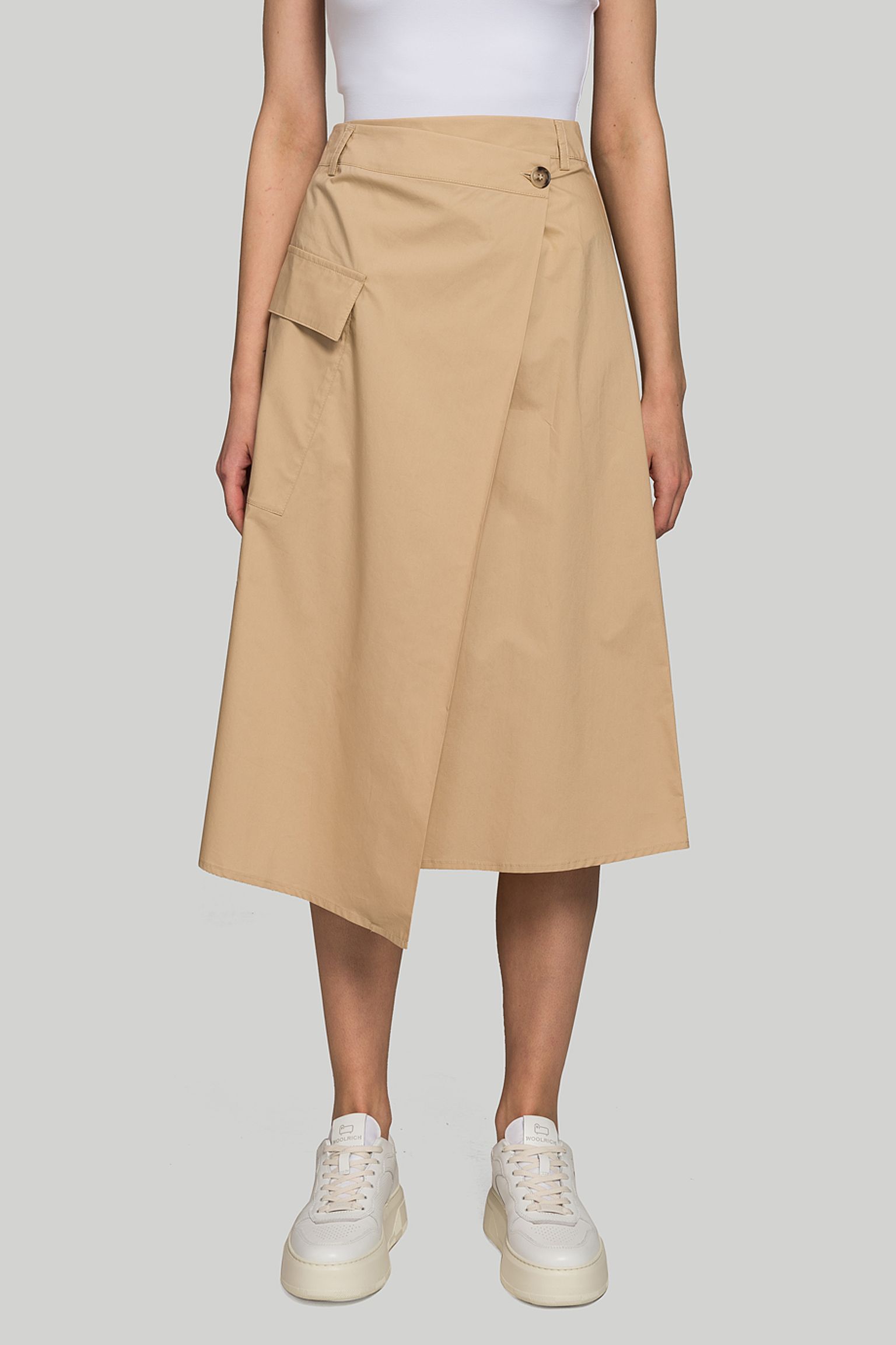 Юбка Woolrich POPLIN SKIRT