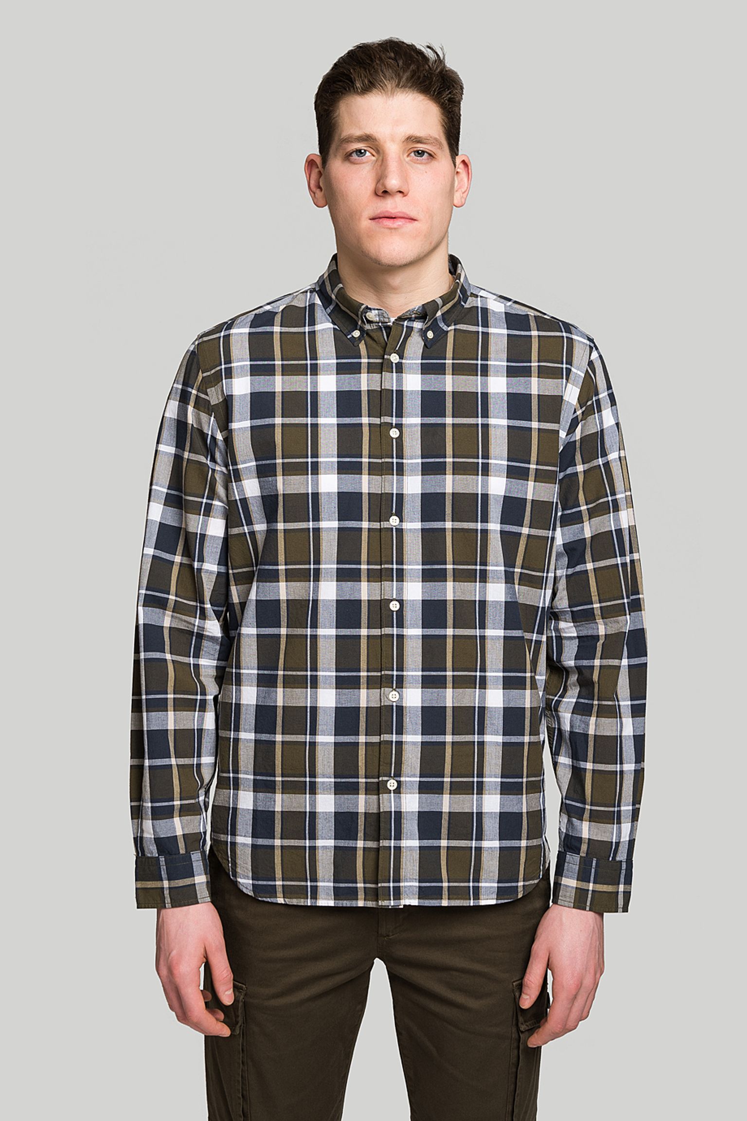 Рубашка Woolrich POPLIN MADRAS SHIRT