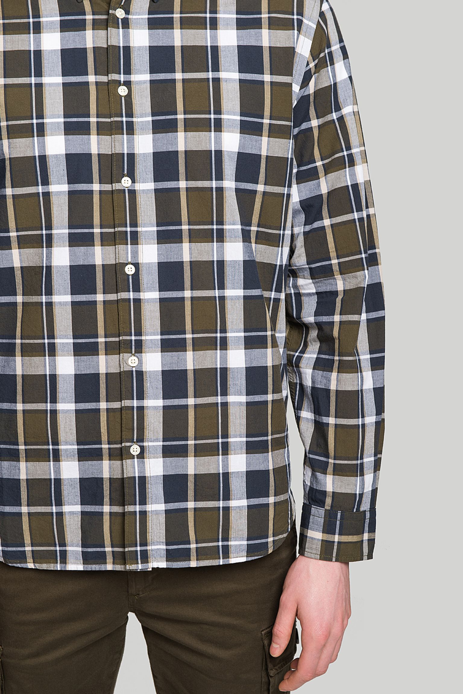 Рубашка Woolrich POPLIN MADRAS SHIRT