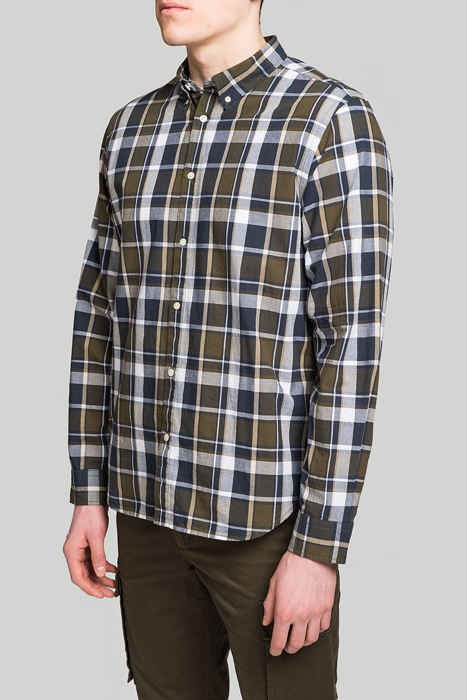 Рубашка Woolrich POPLIN MADRAS SHIRT