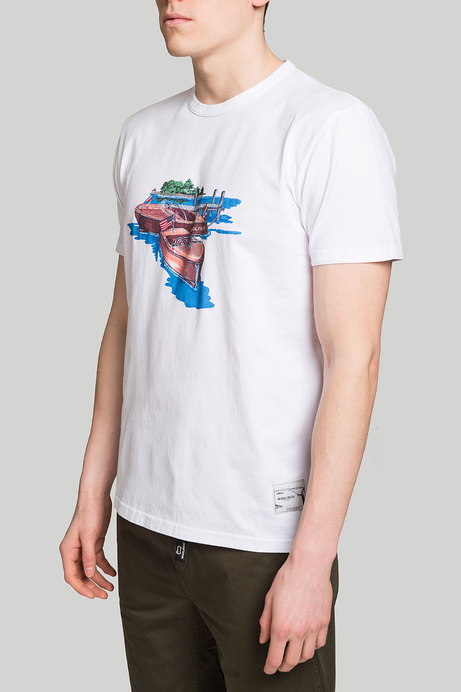 Широкий выбор Футболка Woolrich PAINTED ZAVIKON TEE
