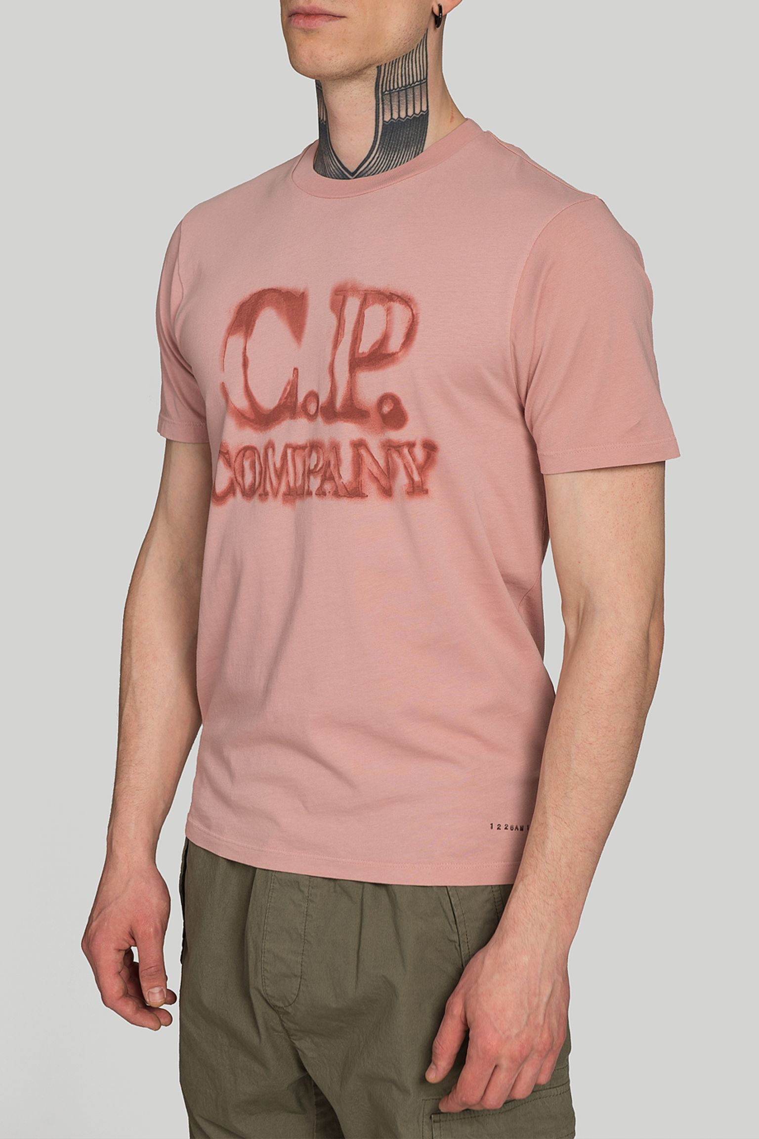 Широкий выбор Футболка C.P. Company BLURRY LOGO T-SHIRT