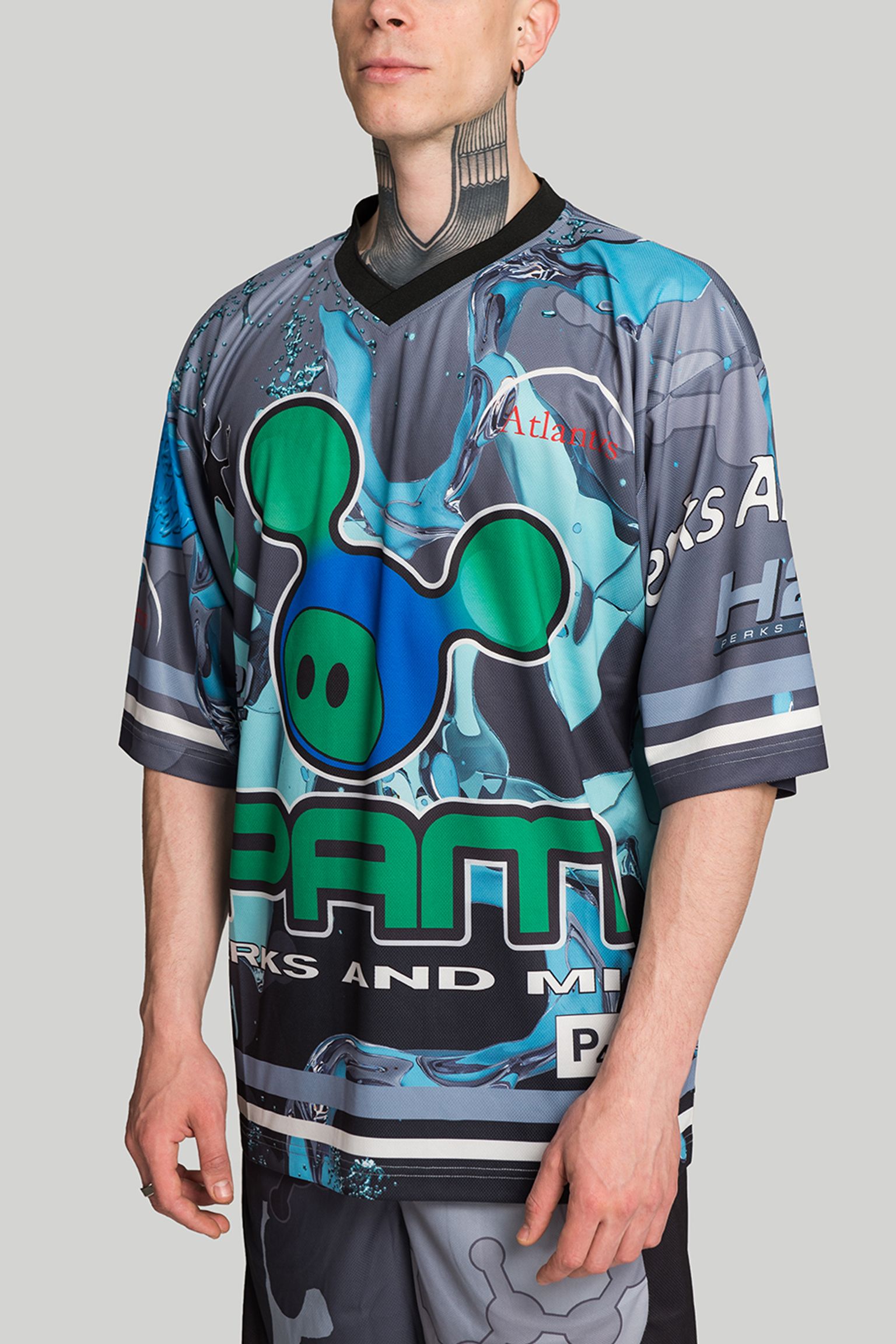 Стильные Футболка P.A.M  OVERSIZED HOCKEY JERSEY