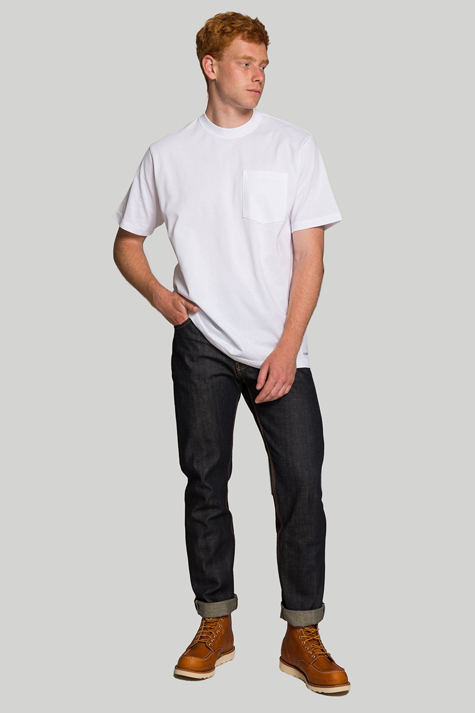 Футболка S/S PIONEER SOLID ONE POCKET 6.5OZ COTTON JERSEY