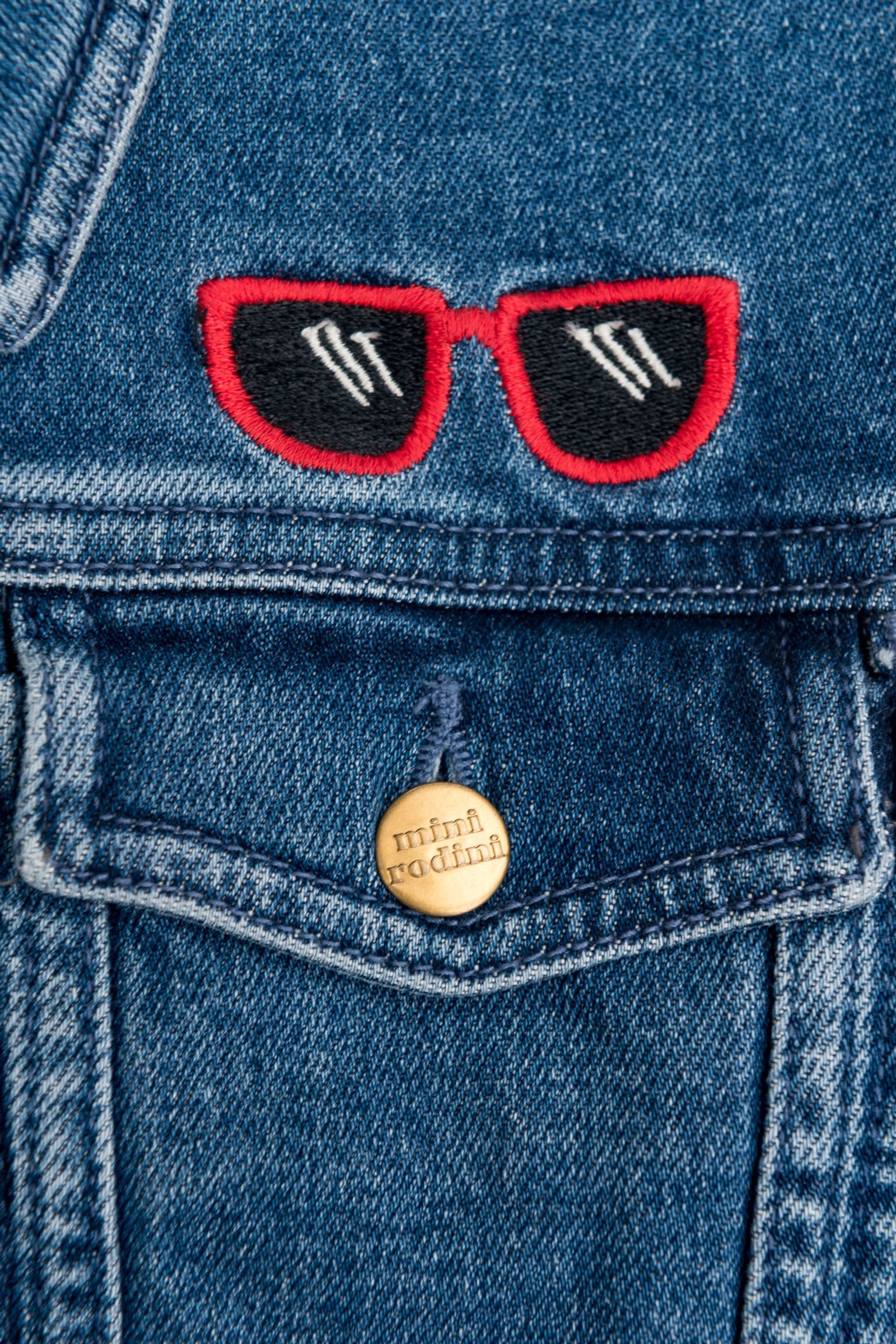 Куртка MINI RODINI KIDS Ritzratz emb denim jacket з доставкою