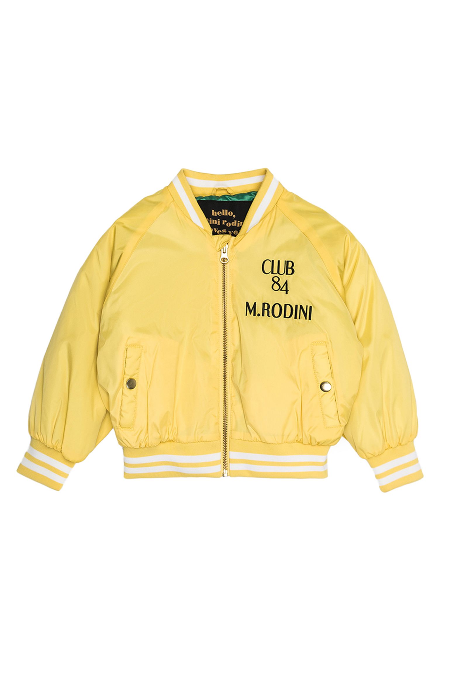 Куртка MINI RODINI KIDS Pigeons woven baseball jacket