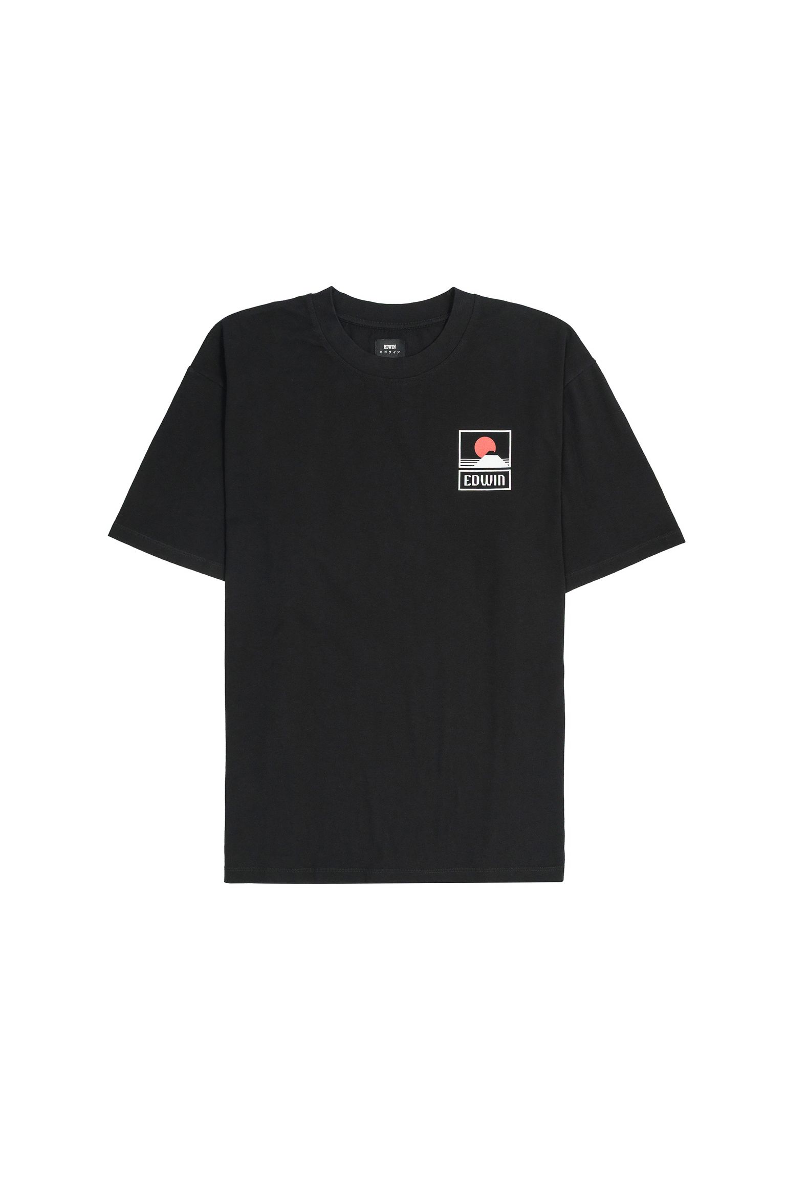Футболка Sunset On Mt Fuji TS Single Jersey Black garment washed купити