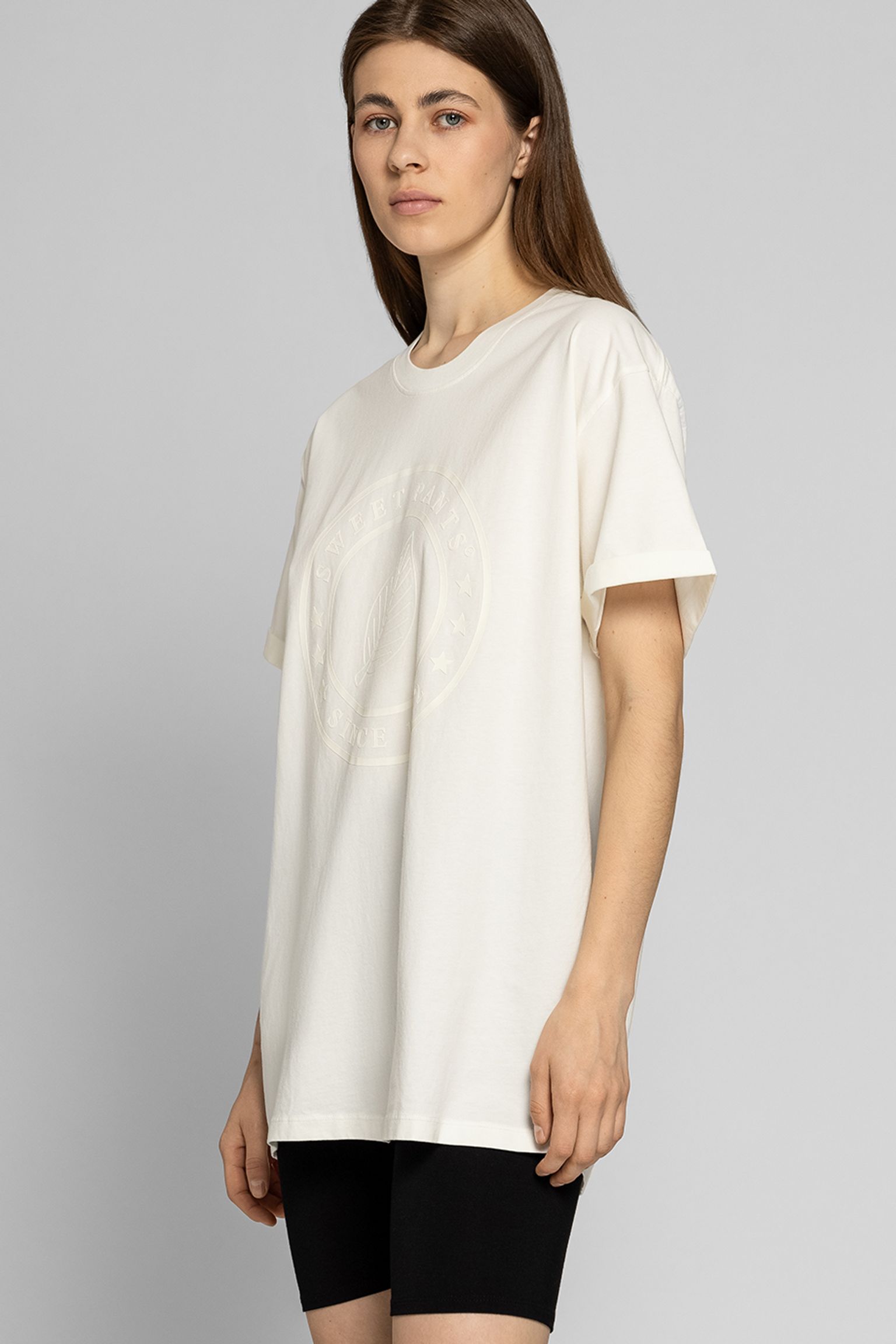 Широкий выбор Футболка SWEET PANTS TEE SHIRT GROS LOGO DEVANT