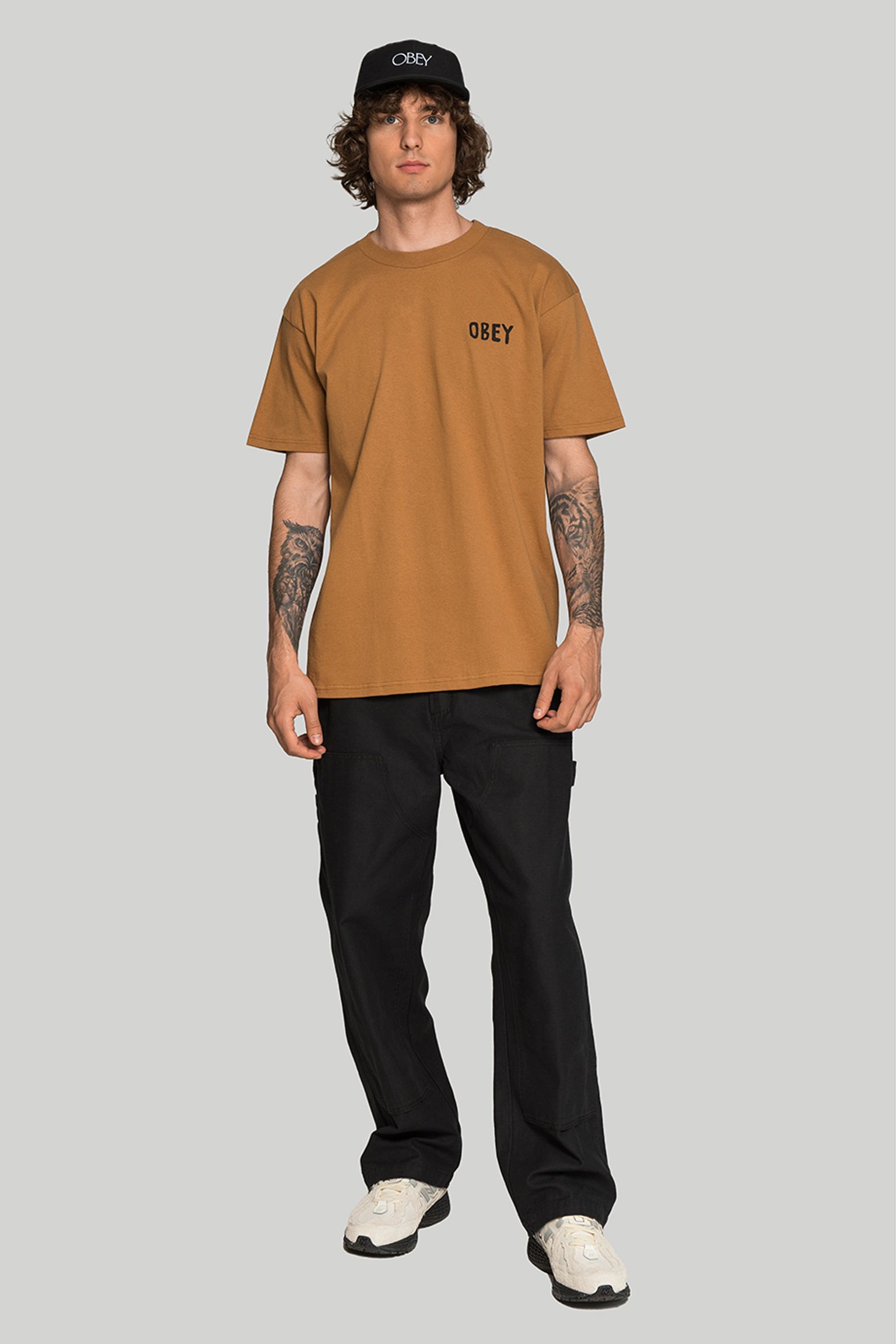 Брюки Obey BIG TIMER TWILL DBL KNEE PANT