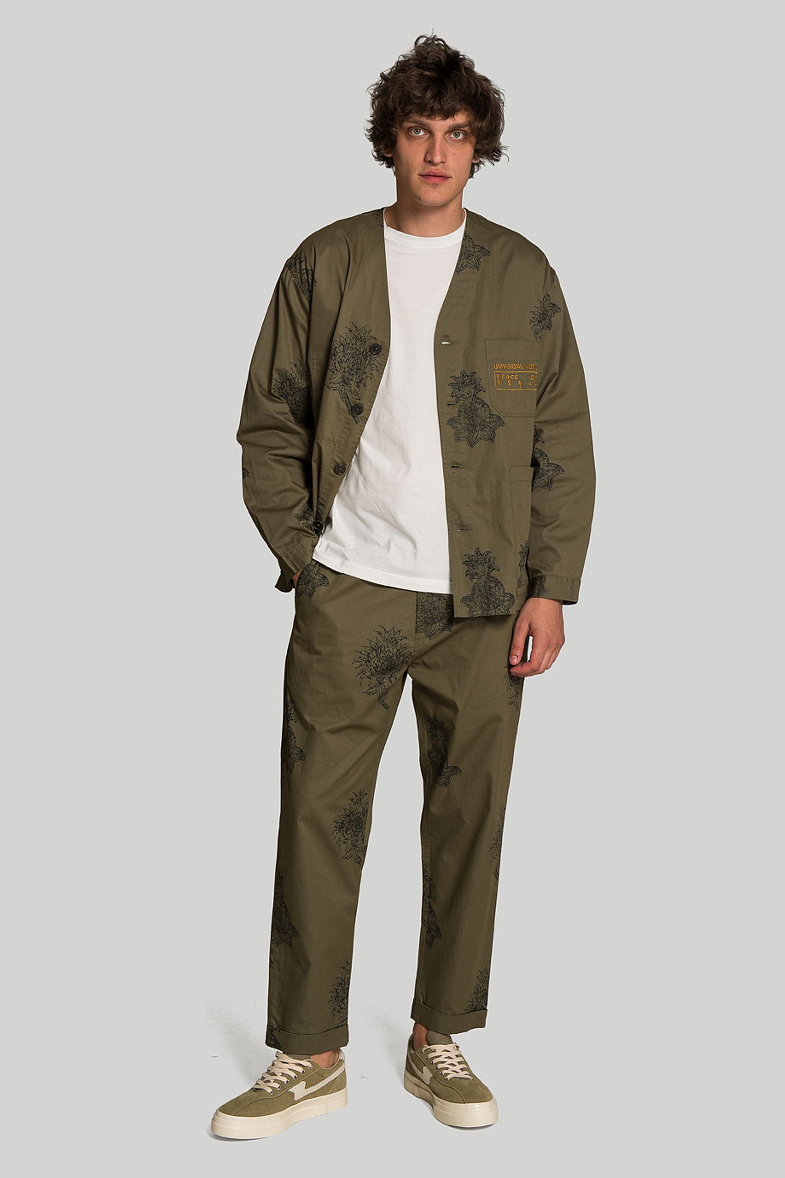 Брюки Universal Works BLOCK FLOWER TWILL купить