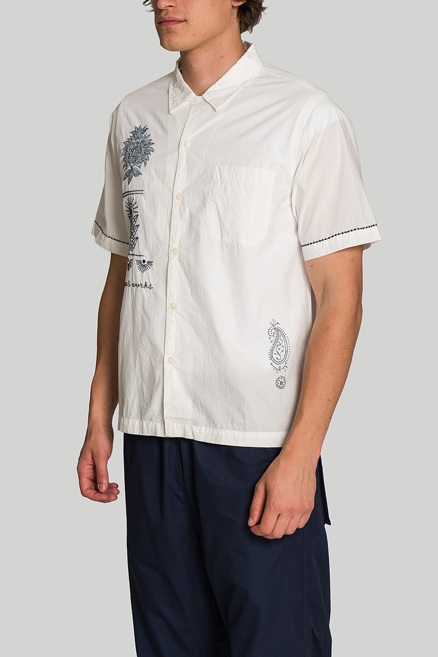 Стильні Сорочка Universal Works EMB ORGANIC POPLIN