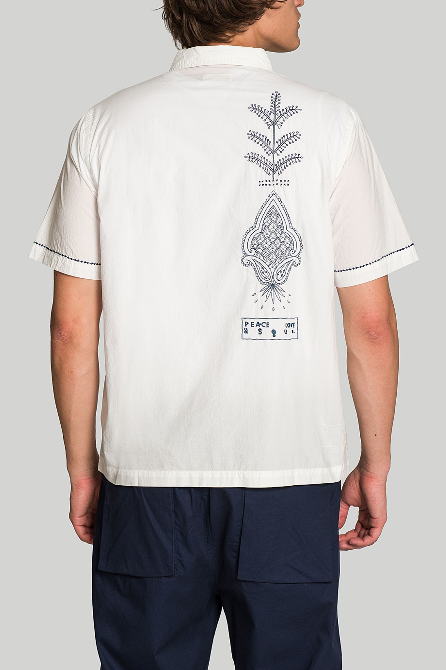 Широкий вибір Сорочка Universal Works EMB ORGANIC POPLIN