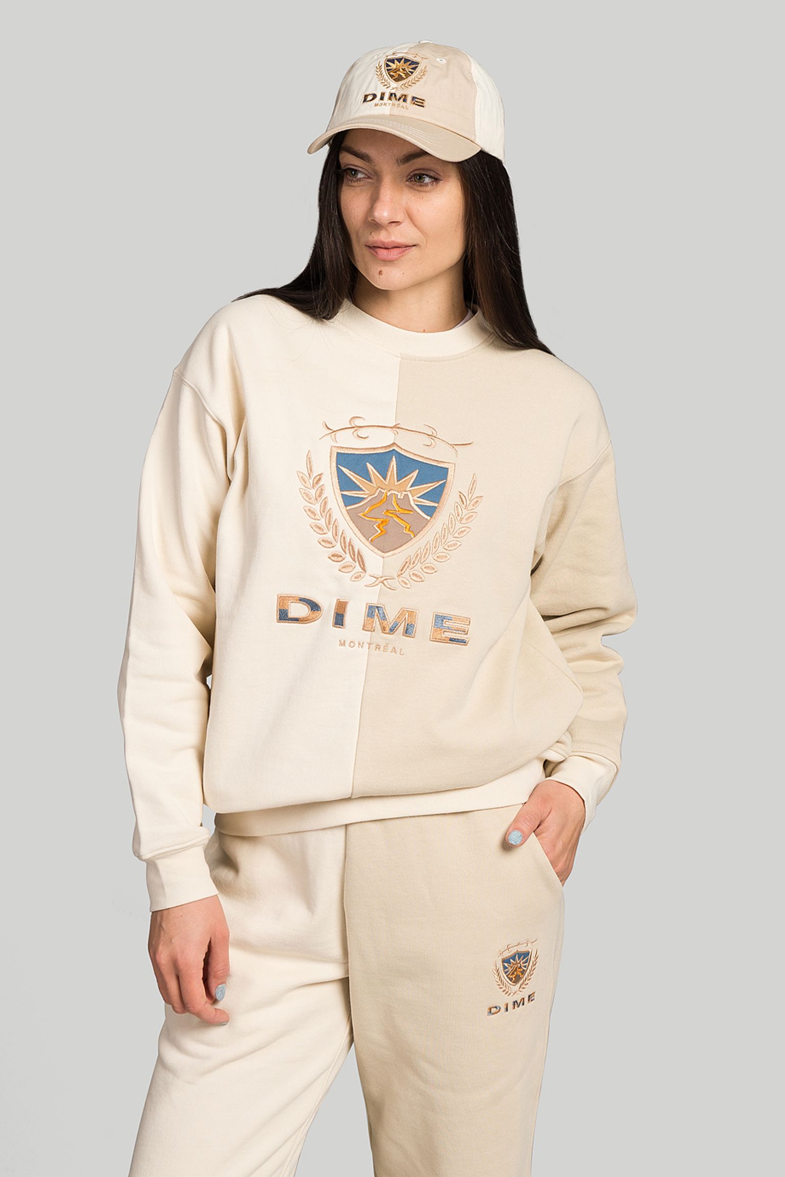 Стильные Свитшот DIME  Classic Honey DJCO Reverse Sleeve Hoodie