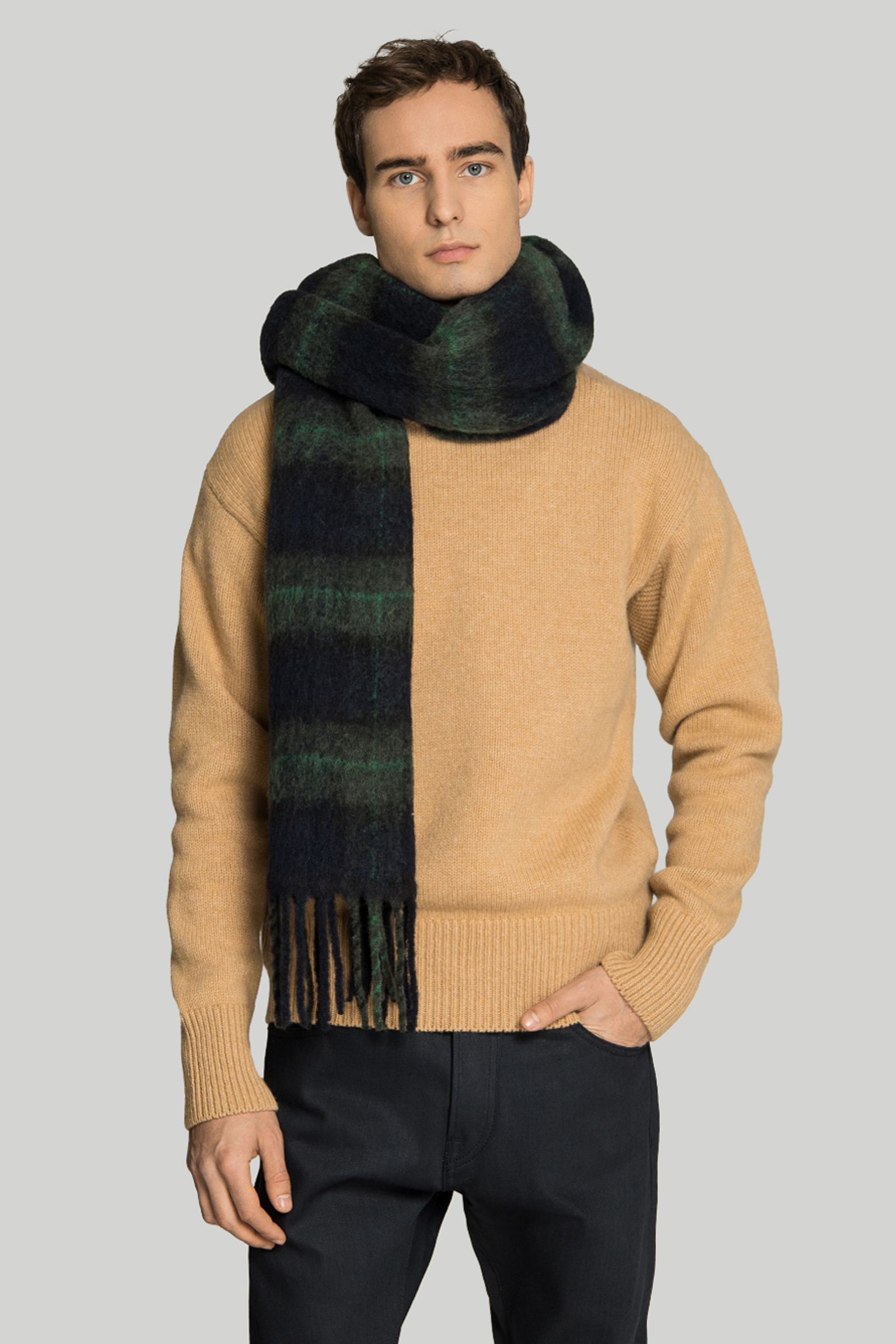 Шарф UNISEX ALPACA CHECK SCARF