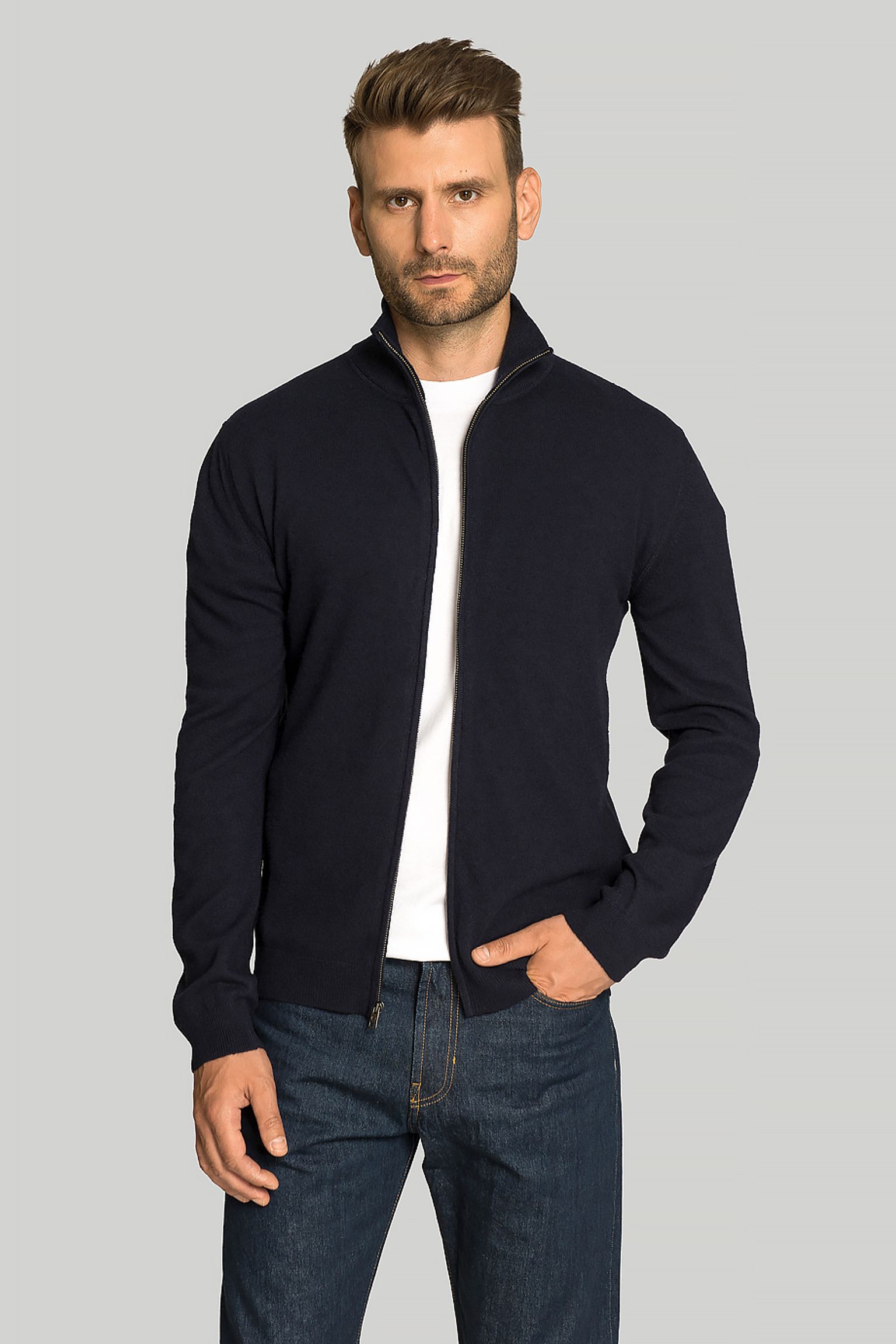 Кардиган Woolrich WOOL AND CASHMERE CARDIGAN