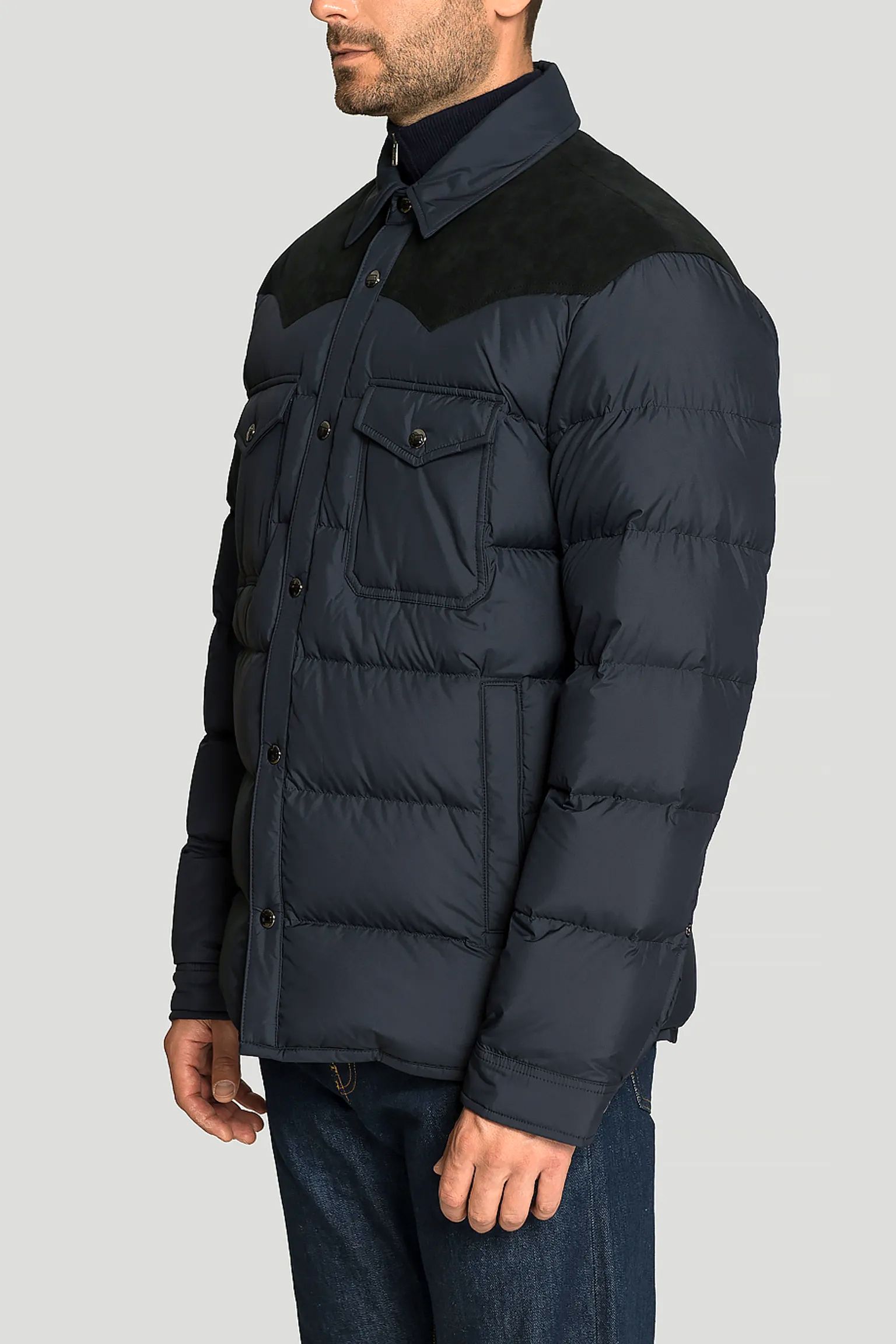 Широкий выбор Овершот Woolrich WESTERN DOWN OVERSHIRT