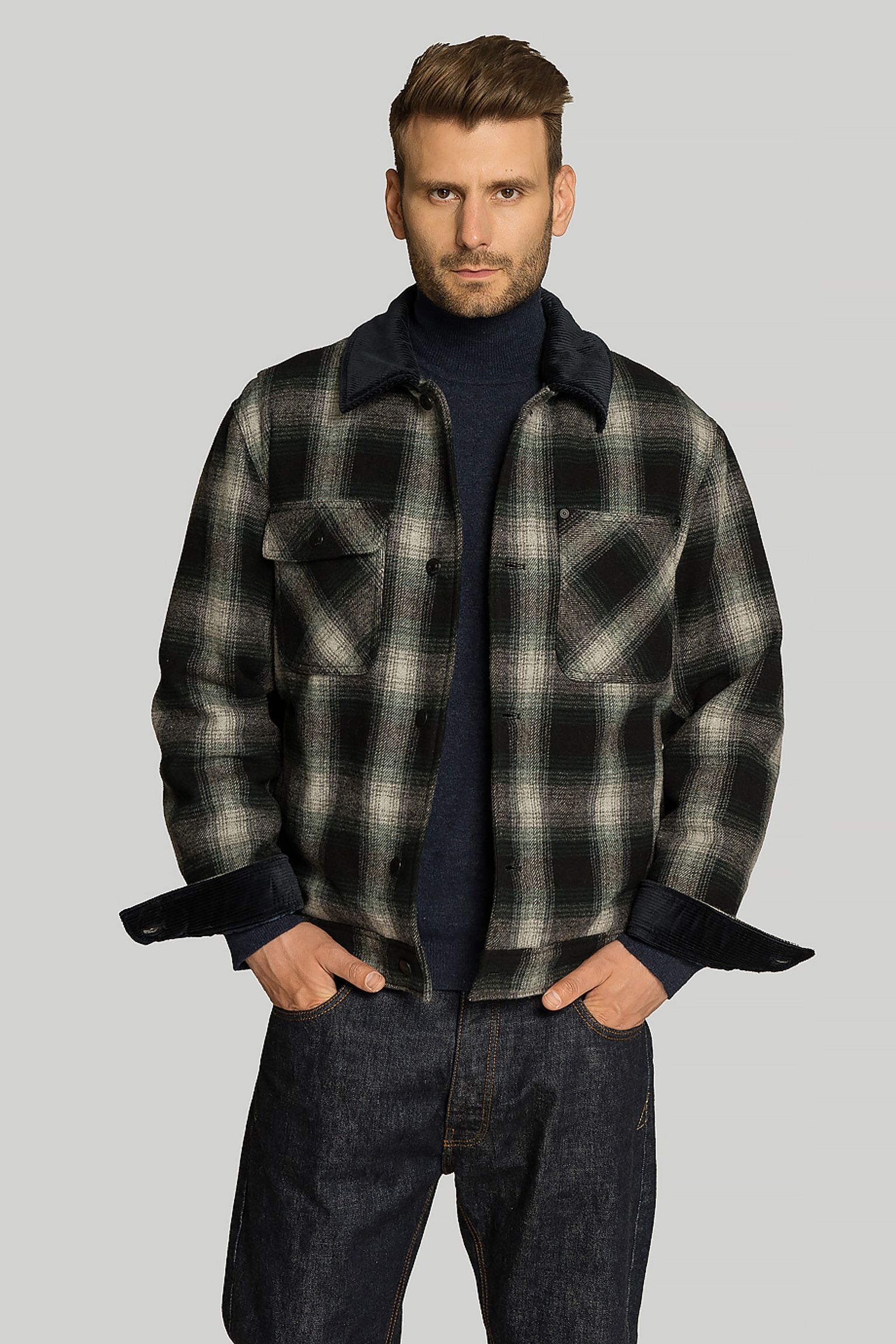 Овершот WOOL TRUCKER JACKET