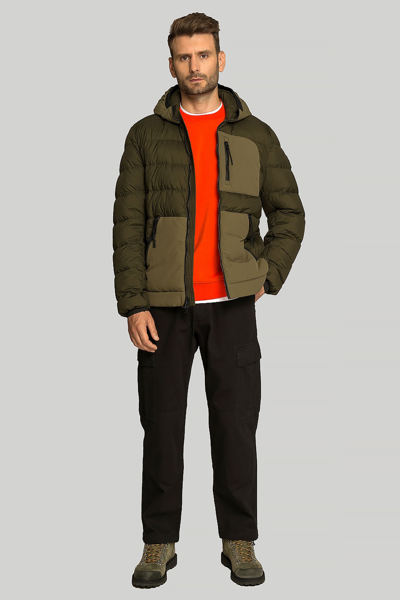 Пуховик Woolrich LOBSTER CRINKLE DOWN HYBRID з доставкою
