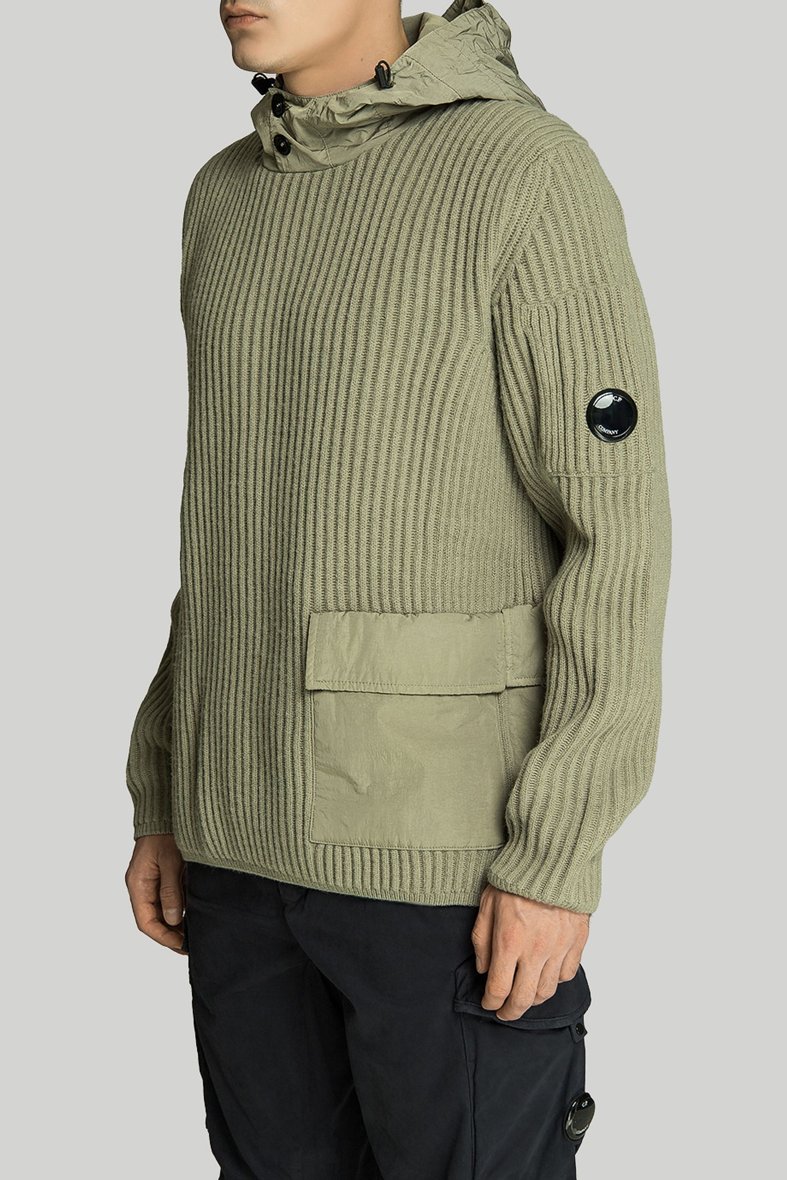 Стильні Худі LAMBSWOOL MIXED HOODED KNIT