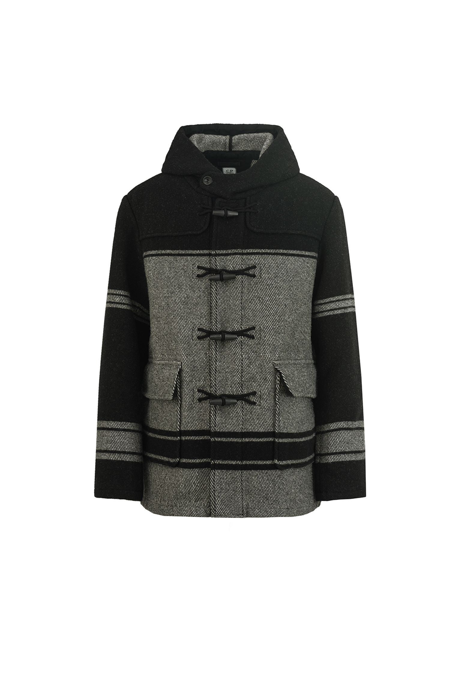 Пальто DUFFEL JACQUARD STRIPED COAT купить