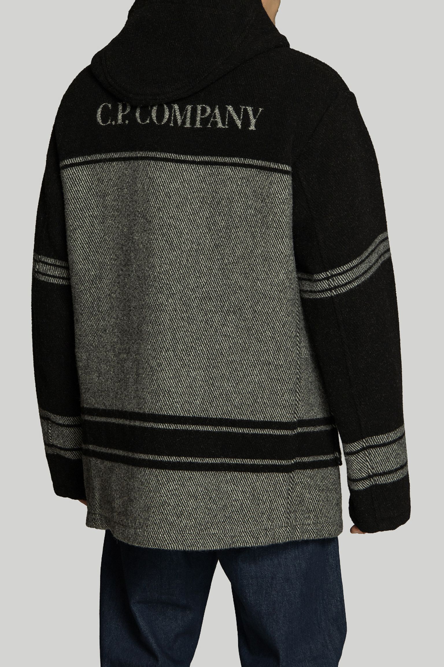 Пальто DUFFEL JACQUARD STRIPED COAT