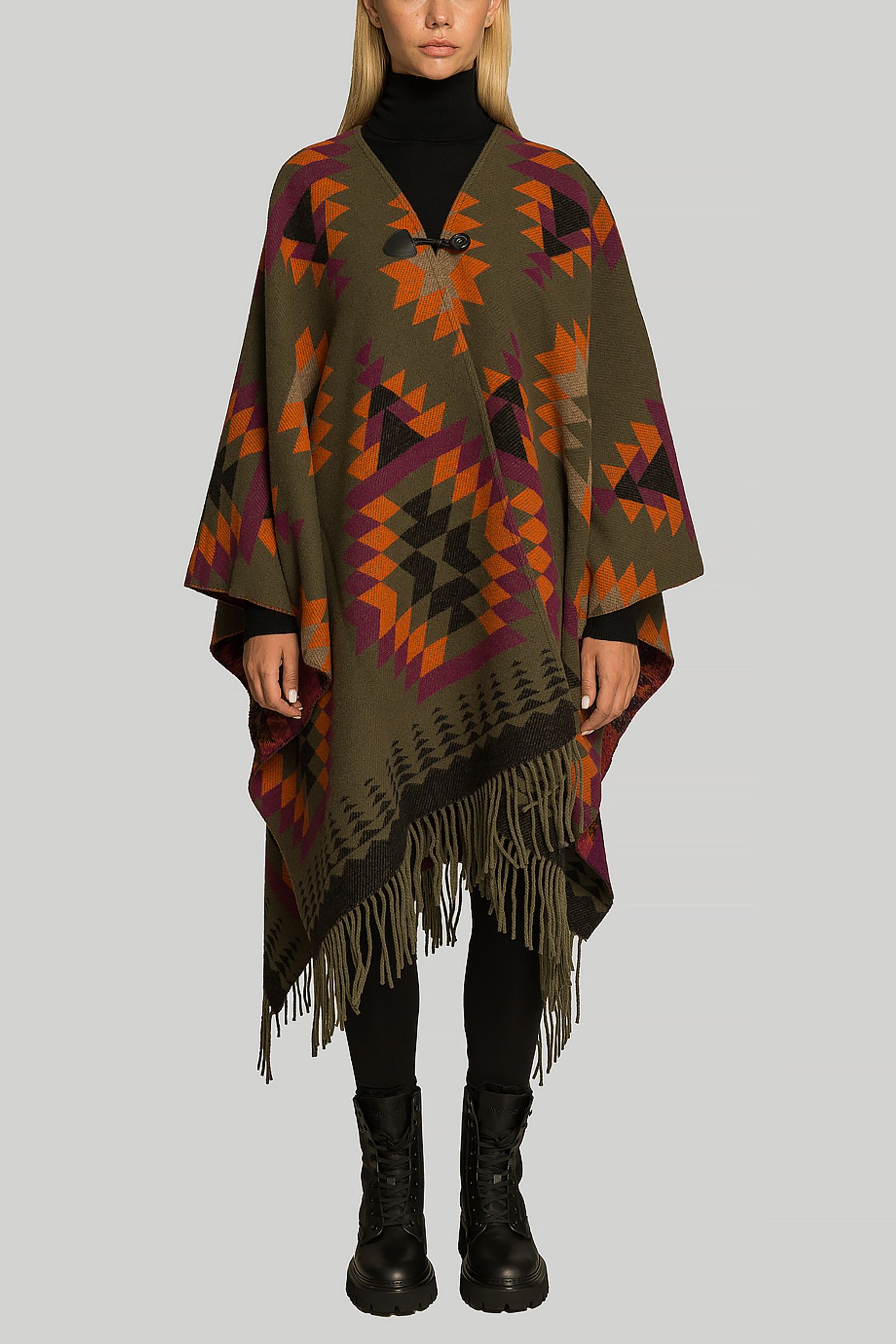 Пончо Woolrich AMERICAN GEOMETRIC CAPE