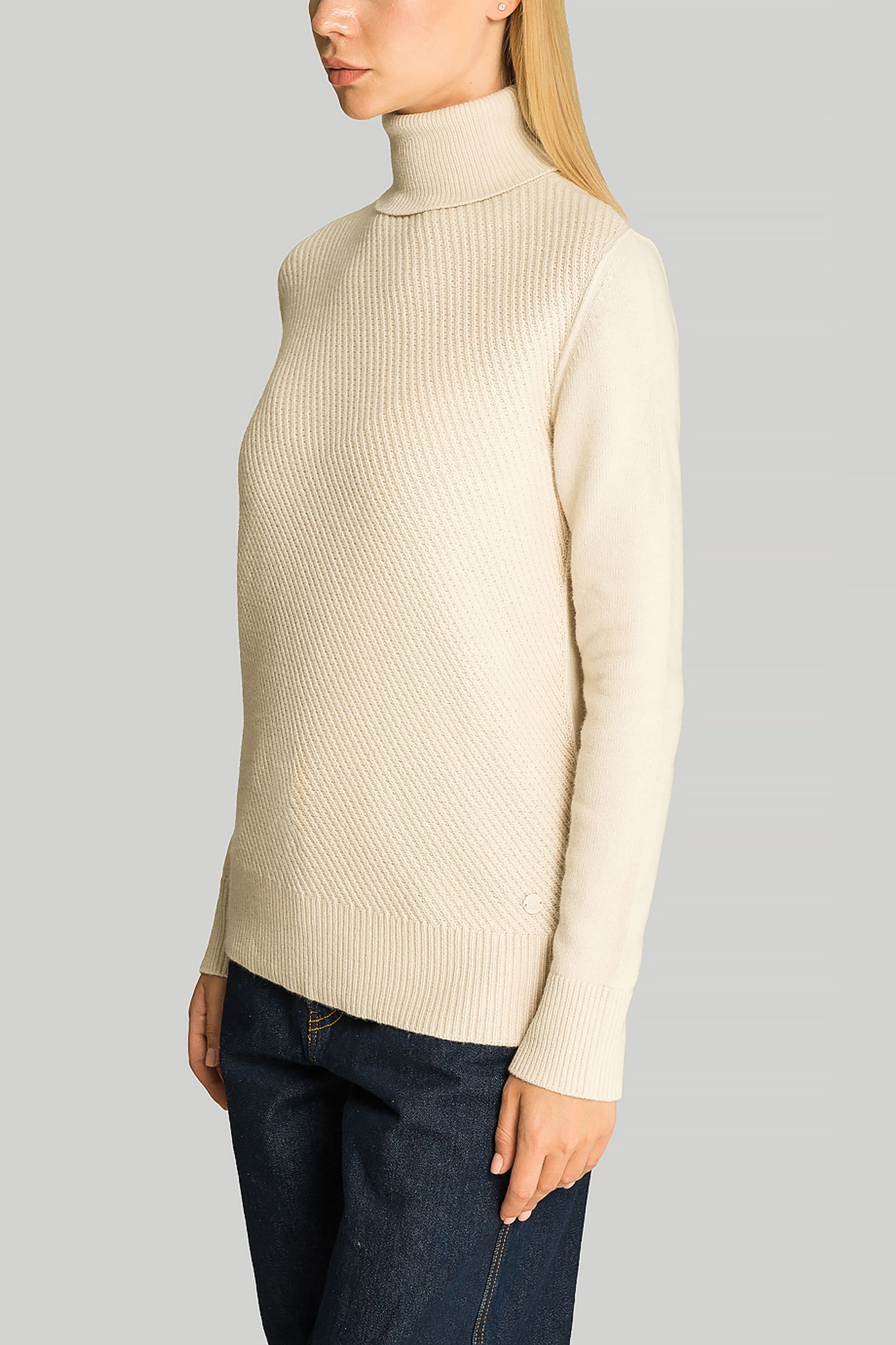 Стильні Светр DIAGONAL STITCH TURTLENECK