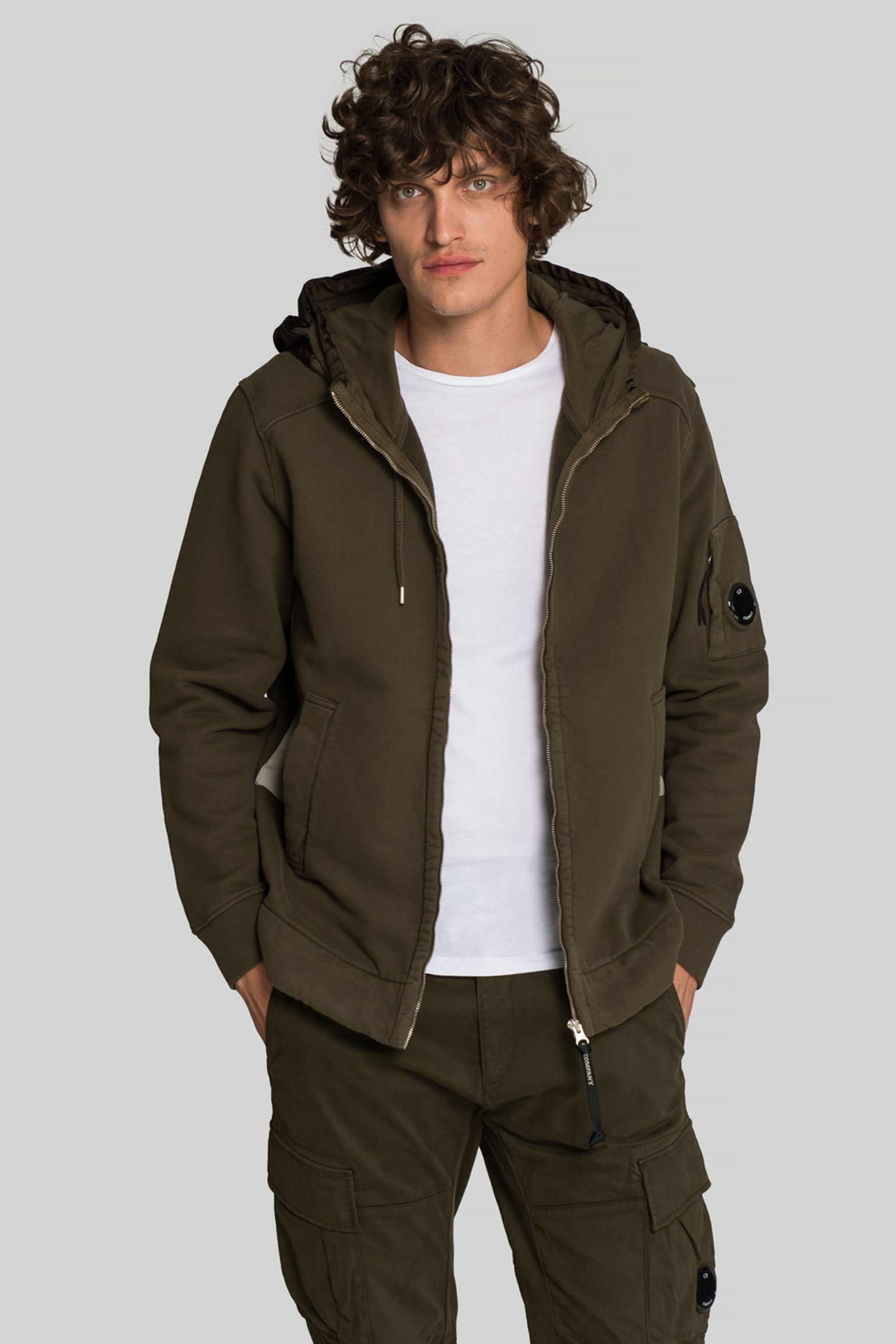 Спортивна кофта DIAGONAL FLEECE 2/1 ZIPPED HOODIE купити