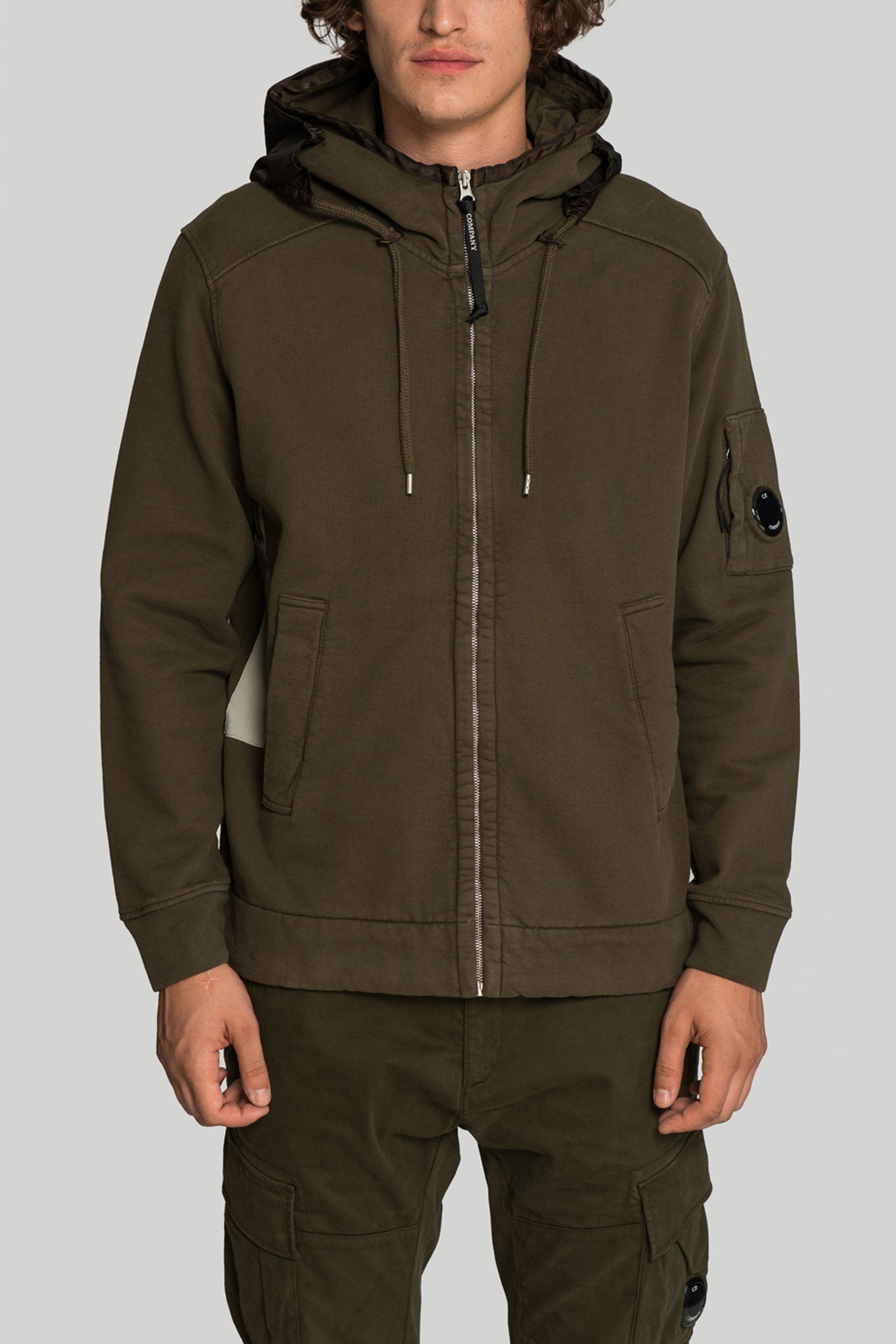 Спортивна кофта DIAGONAL FLEECE 2/1 ZIPPED HOODIE з доставкою