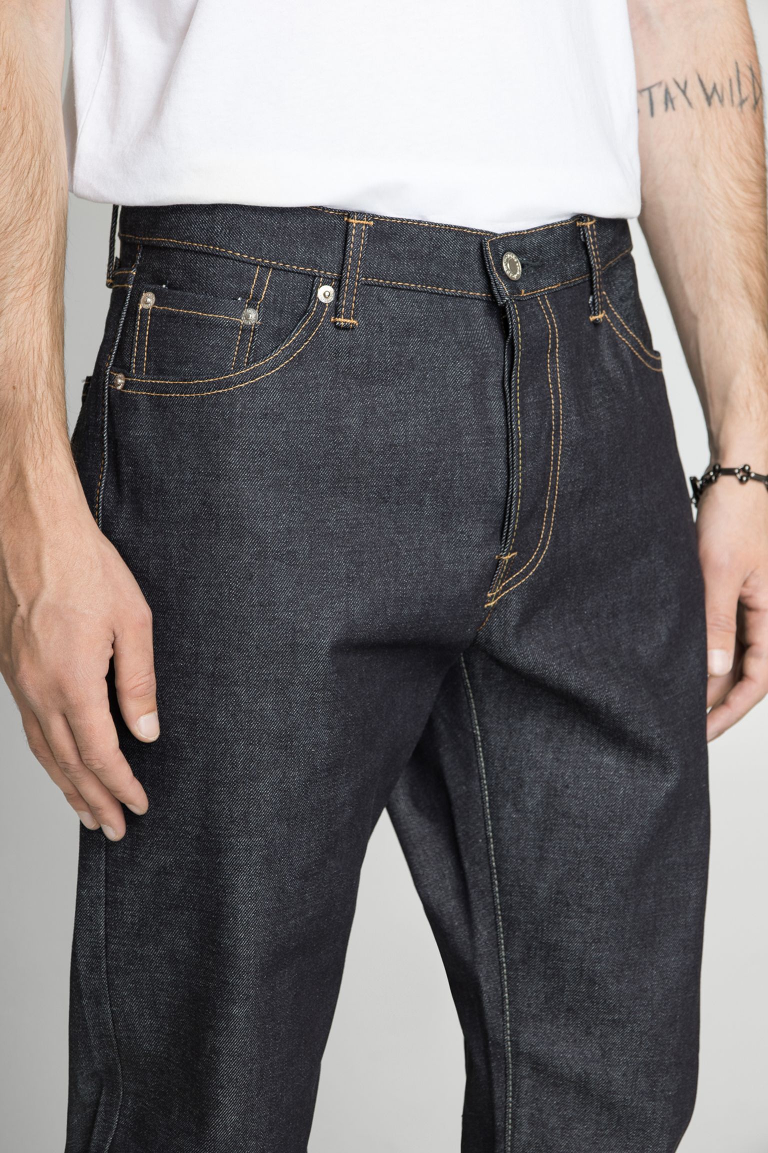 Широкий выбор Джинсы Regular Tapered Kaihara Indigo Selvage 13.5oz
