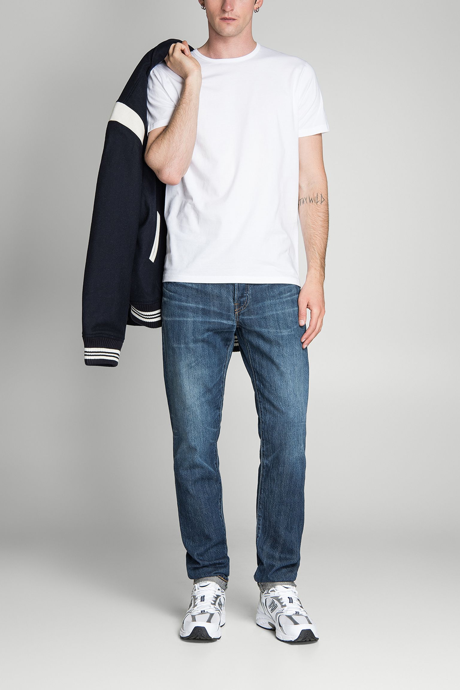 Футболка Double Pack SS Tee Single Jersey Tubular White box garment wash купить в Украине