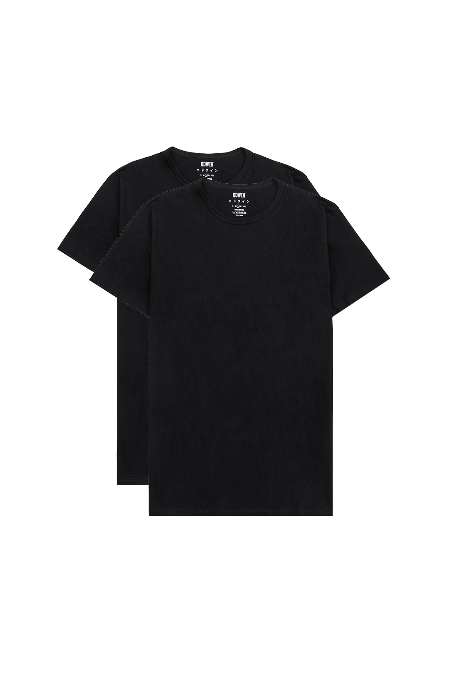 Футболка Double Pack SS Tee Single Jersey Tubular Black box garment wash