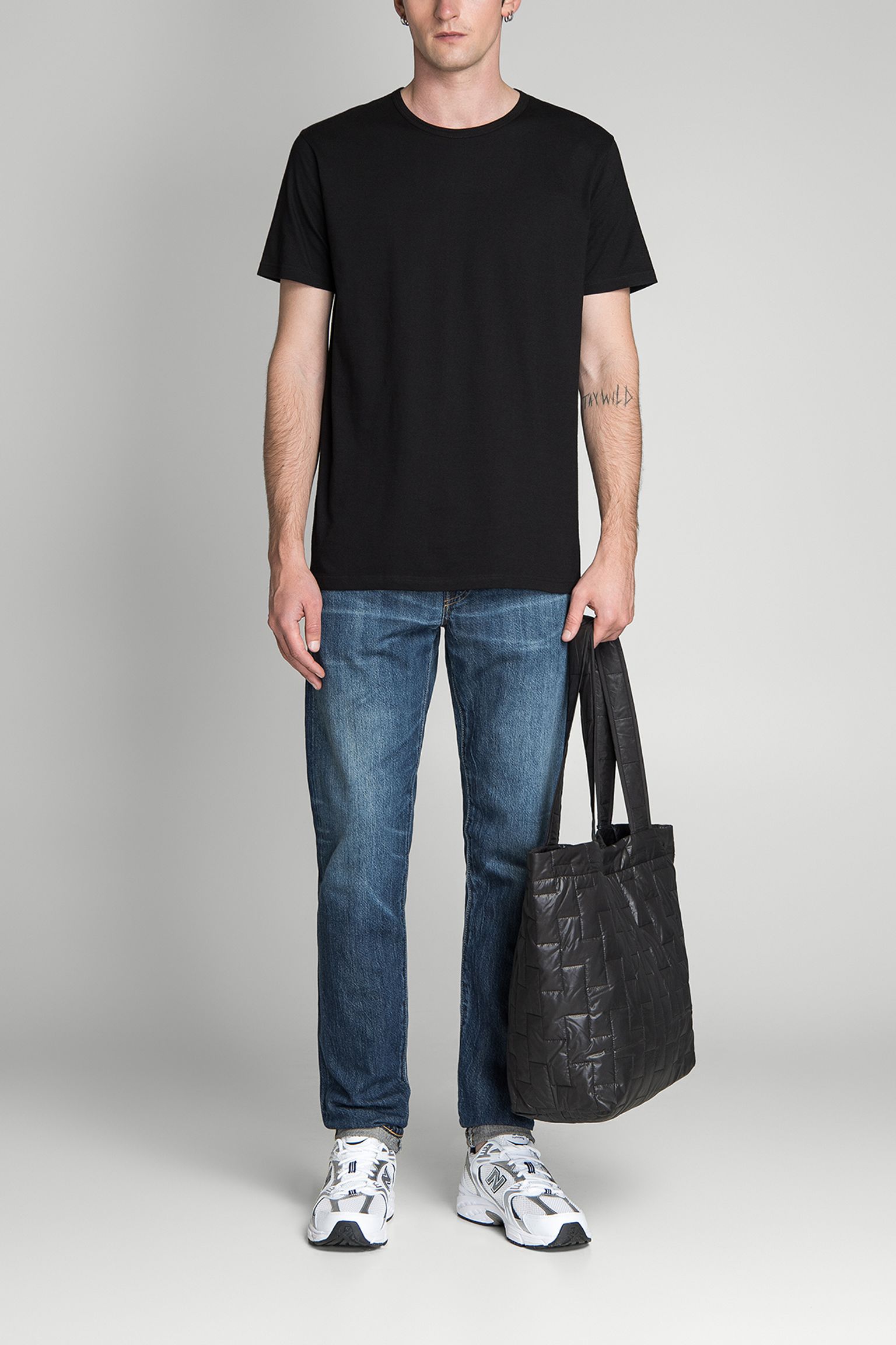 Футболка Double Pack SS Tee Single Jersey Tubular Black box garment wash купить в Украине
