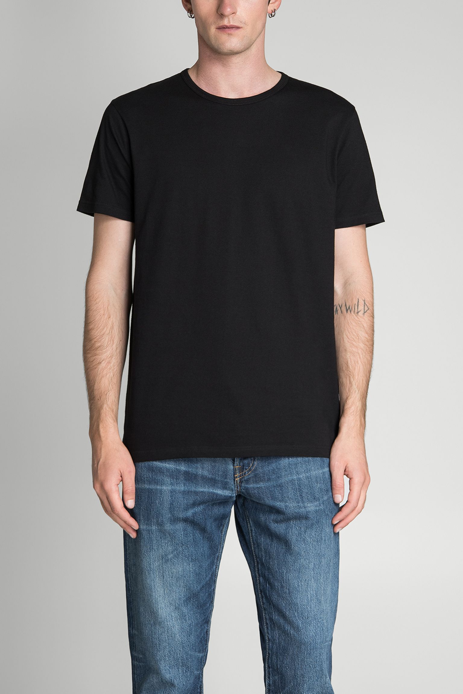 Футболка Double Pack SS Tee Single Jersey Tubular Black box garment wash с доставкой