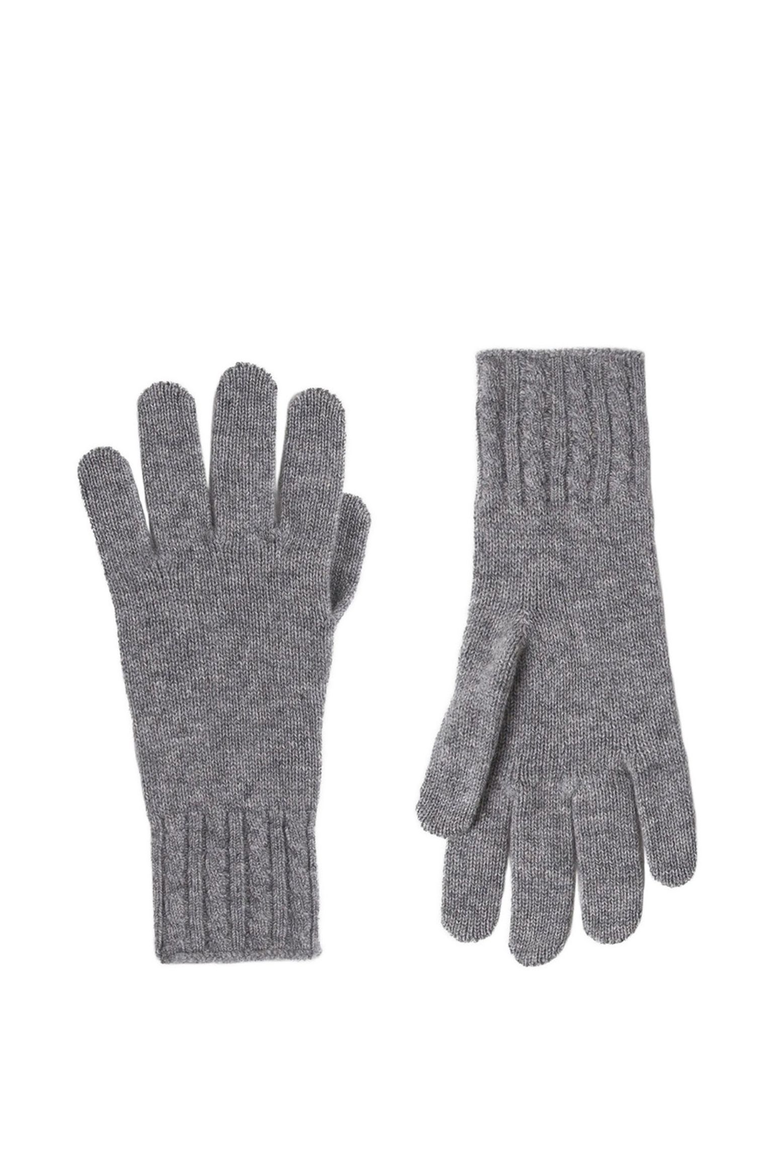 Перчатки   CASHMERE CABLE CUFF GLOVE купить