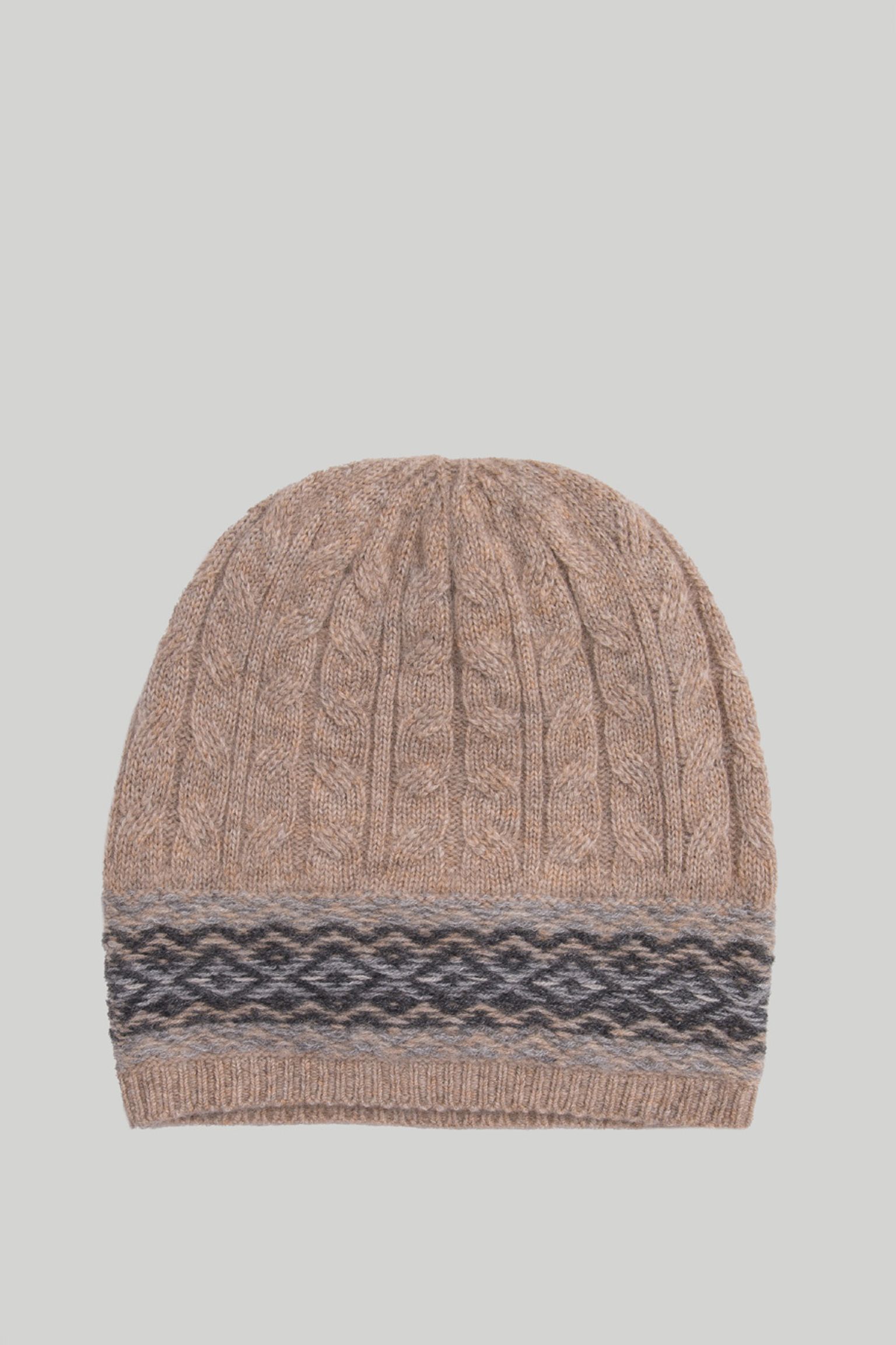 Шапка   CASHMERE REVERSE FAIRISLE BEANIE