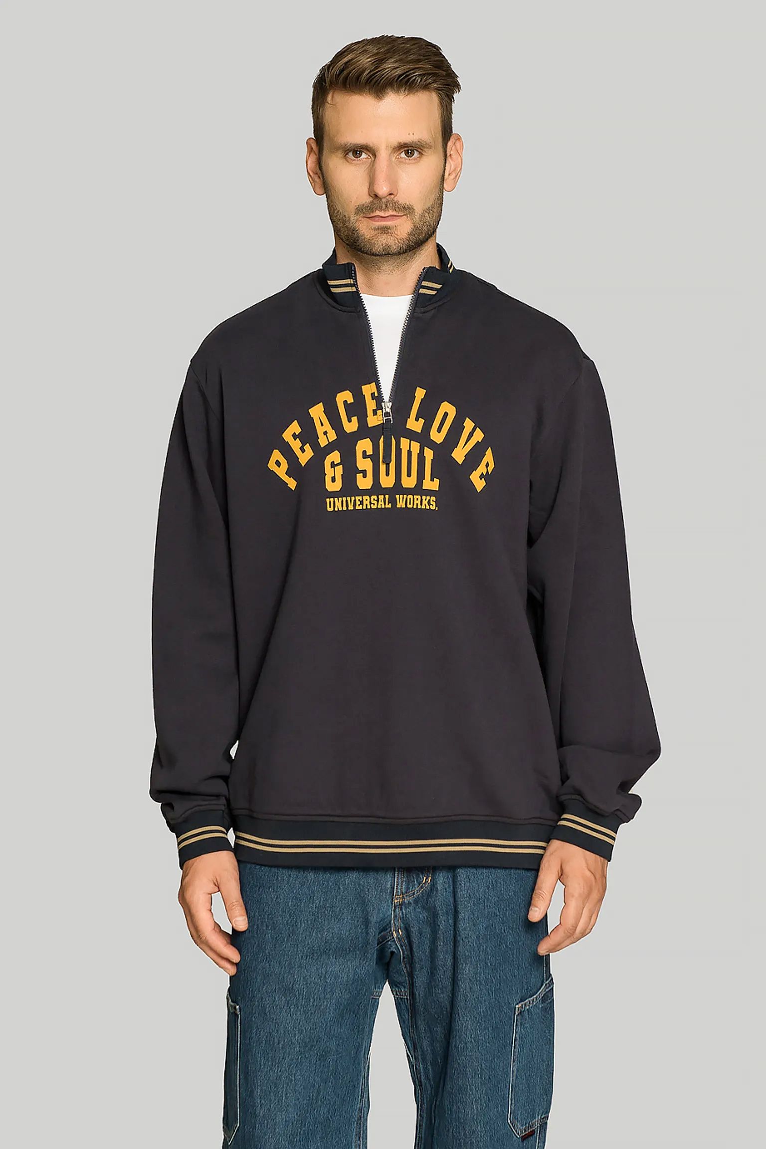 Свитшот Universal Works VALE HALF ZIP купить в Украине