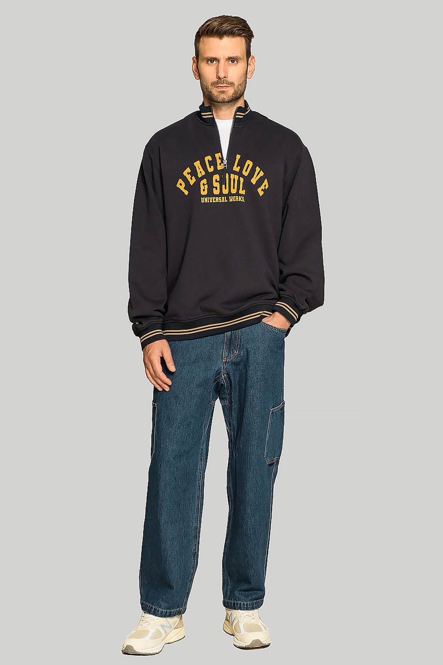 Світшот Universal Works VALE HALF ZIP з доставкою