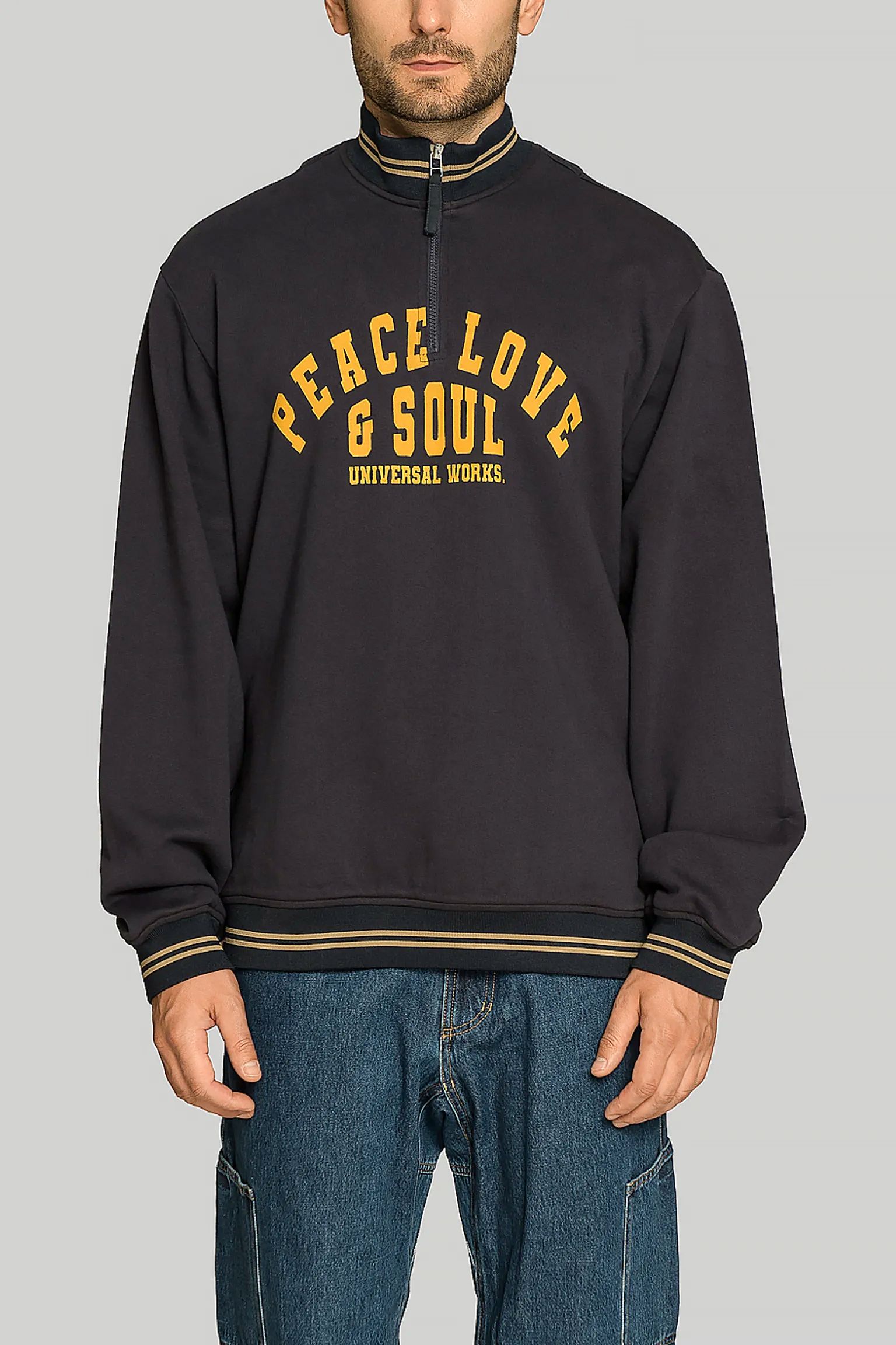 Стильні Світшот Universal Works VALE HALF ZIP